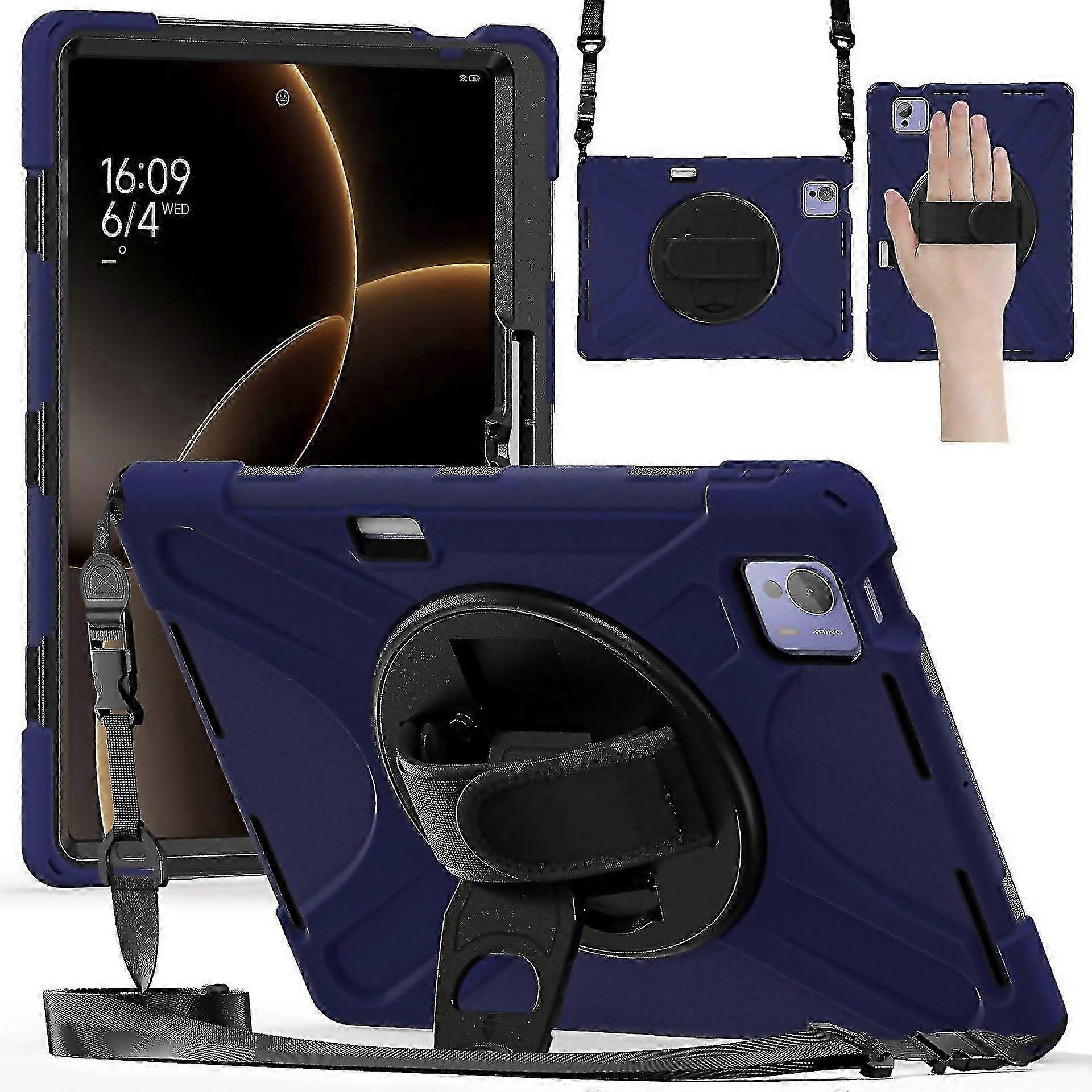 For Rotatable Holder Silicone Hybrid Pc Tablet Case With Shoulder Strap Easy To Clean And Maintain 25-26