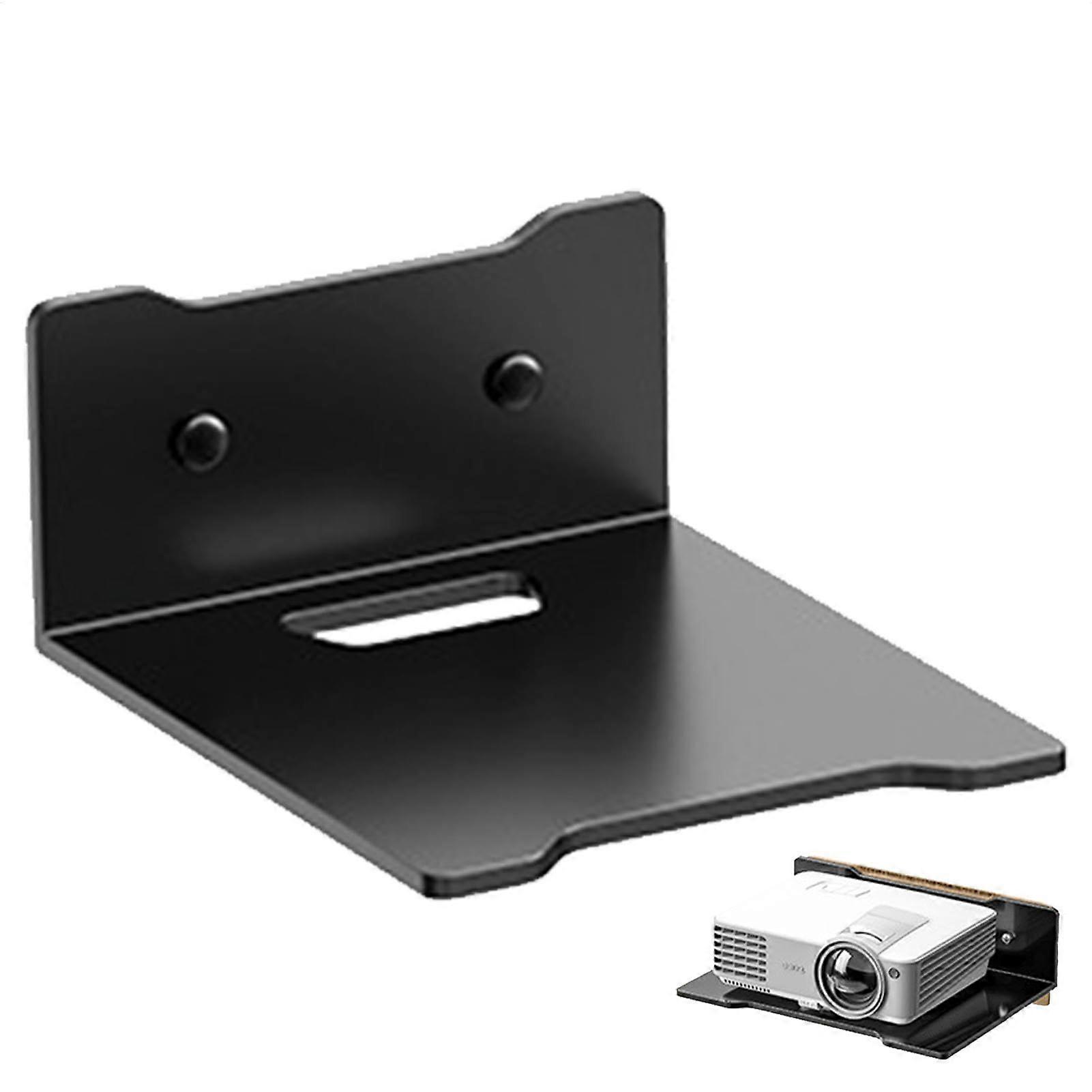Small Camera Shelf Wall Mounted Metal AV Shelf Under TV Set Box Router Mount