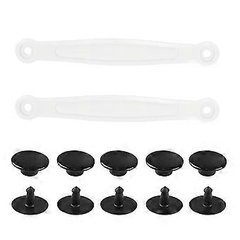 Clogs Straps Clogs Heel Band with Rivets For Clogs Sandals Repair Wear Resistant PVC Clogs Straps for Men Women Shoe  White