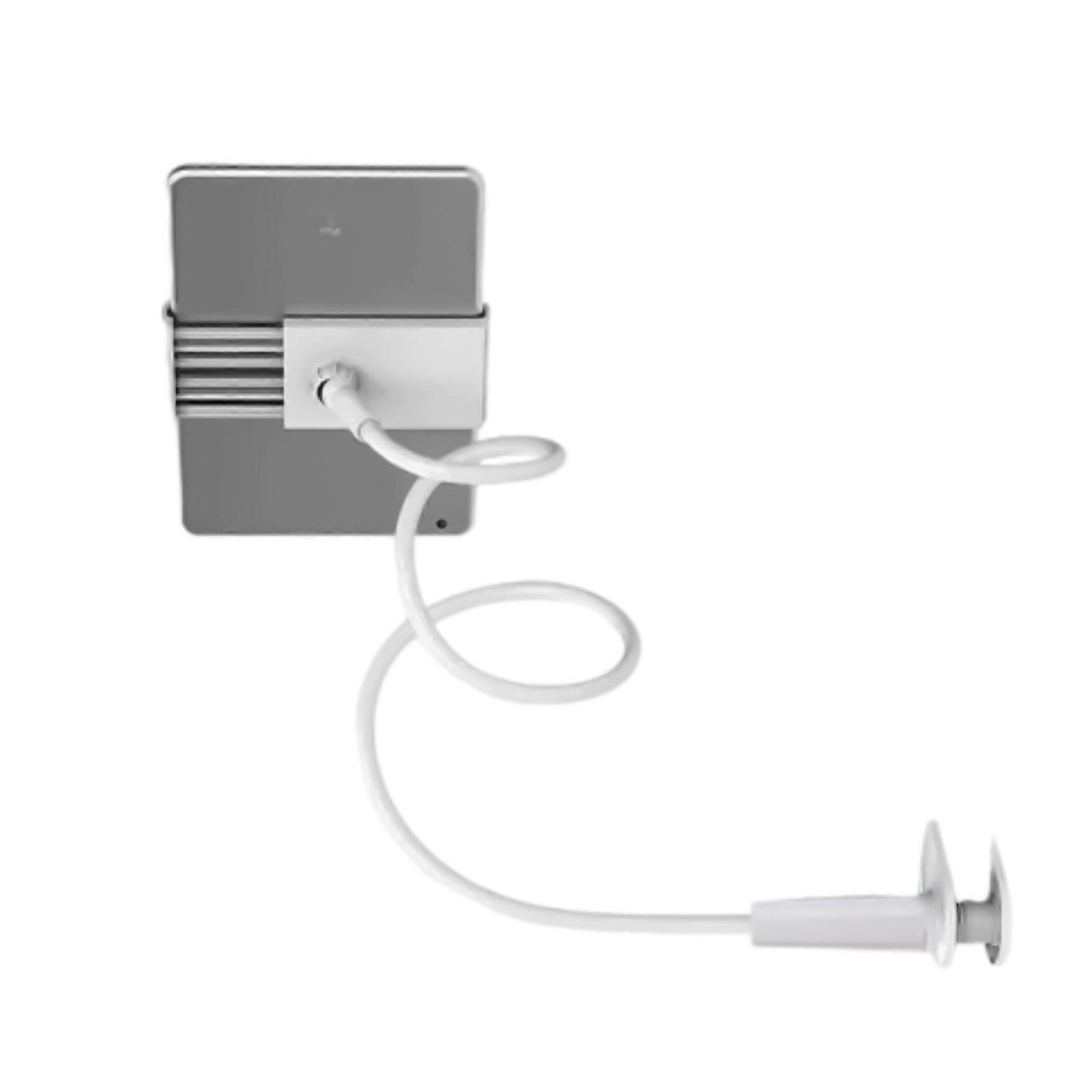 Phone and Tablet Holder for Bed with 70CM Flexible Arm and Simple Black/White for Versatiled Use  White