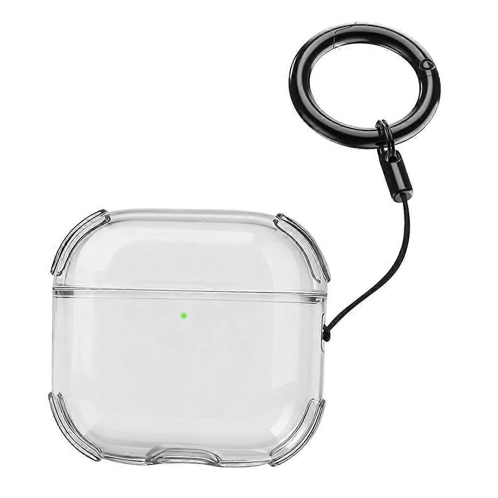 Compatible For AirPods 4 Case Ultra Thin Matte TPU Earbuds Protective Cover with Strap Ring