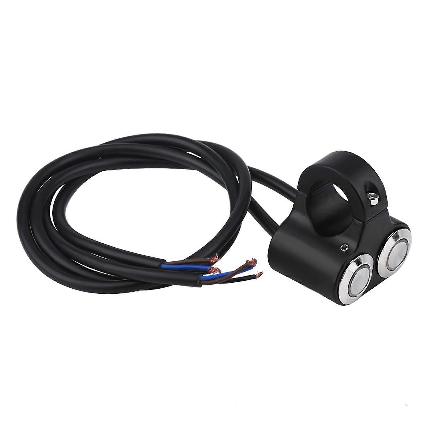 7/8inch 22mm Motorcycle Handlebar Switch Headlight Brake Fog Light ON/OFF with Indicator Type A