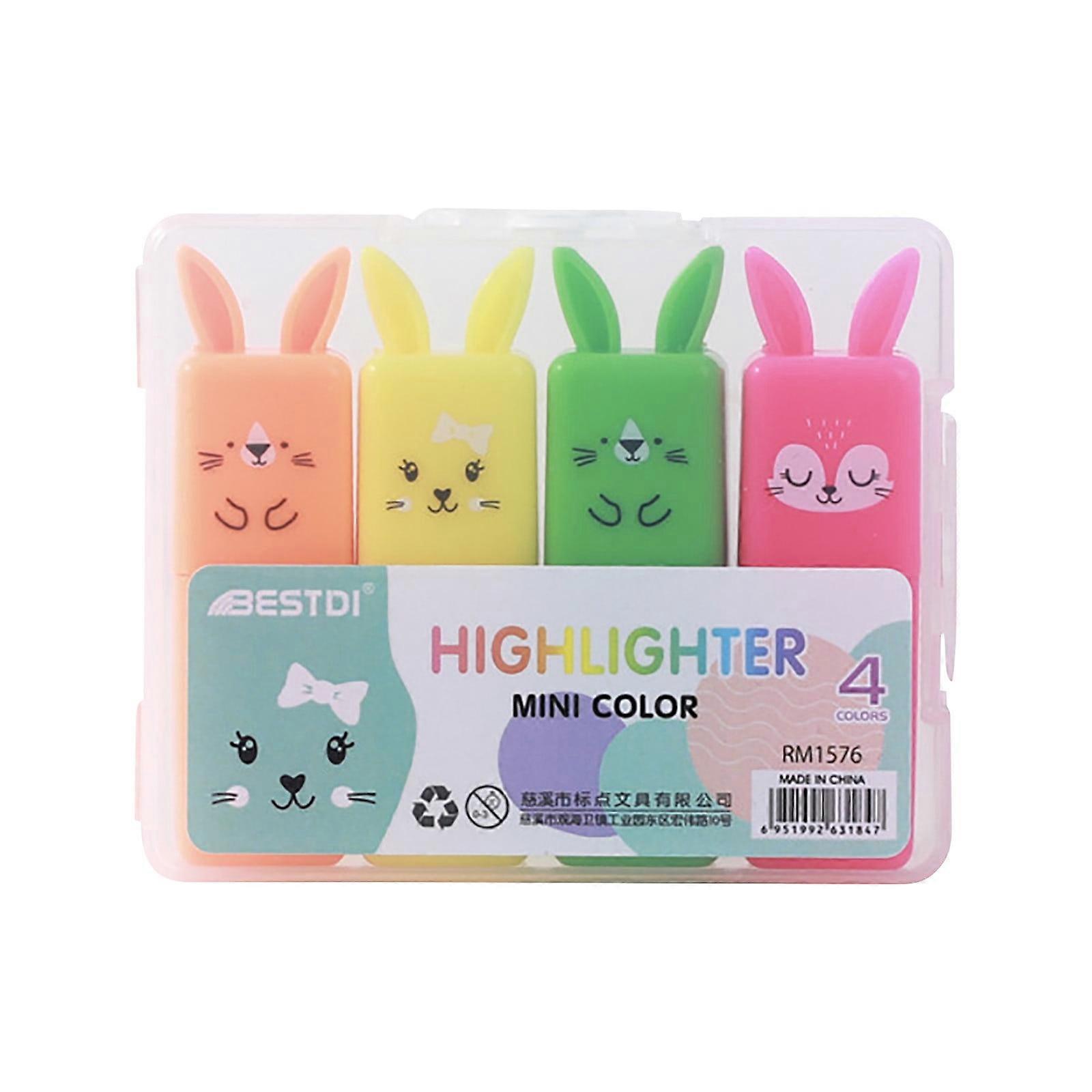 YiFudd Color Highlighter Style 4 / 5 / 6 Colors Available Color Marker Pen Set 10ML