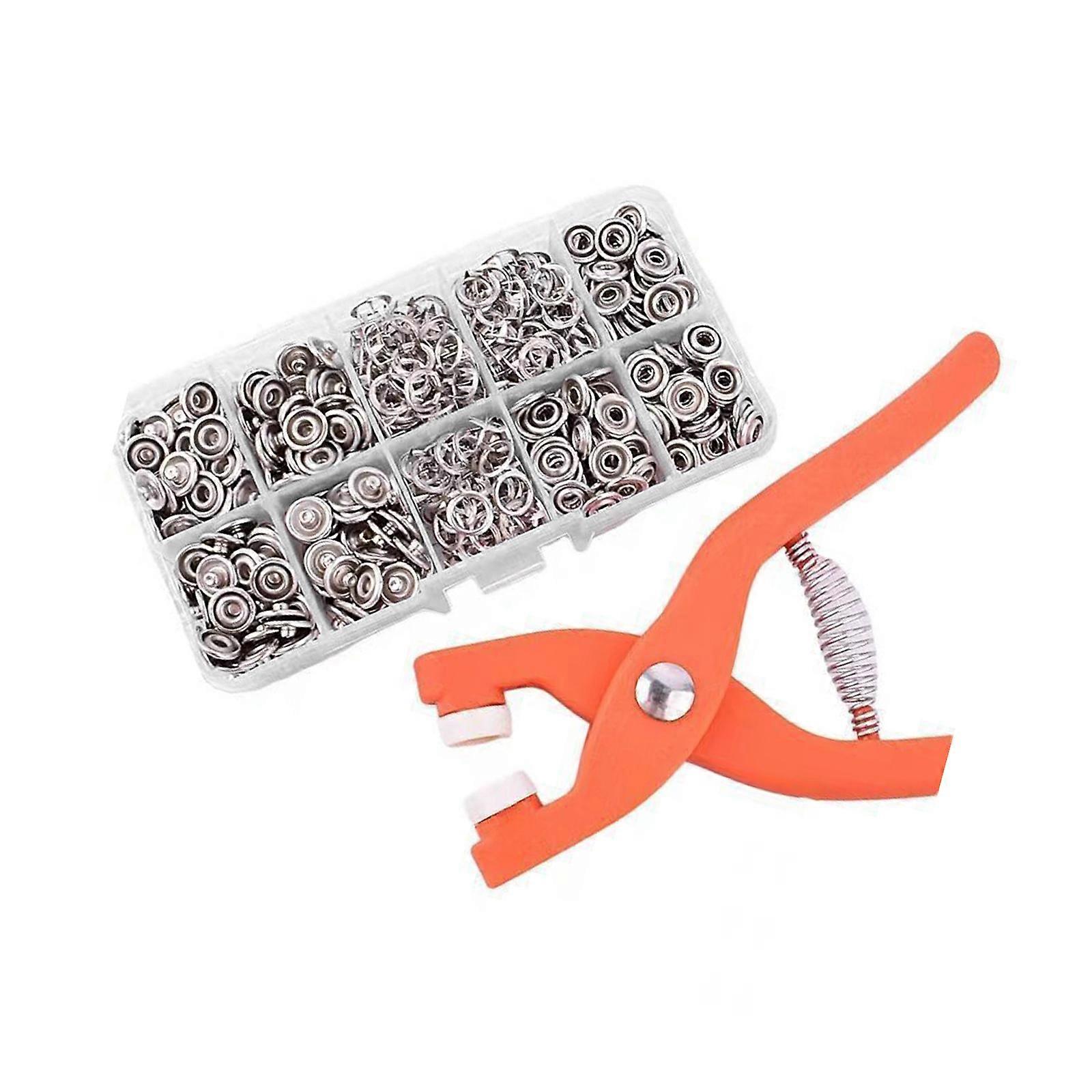 Metal Snap Button Press Set With Easy Operations Guide For Fashion Repair Crafting And Tailoring Multicolor