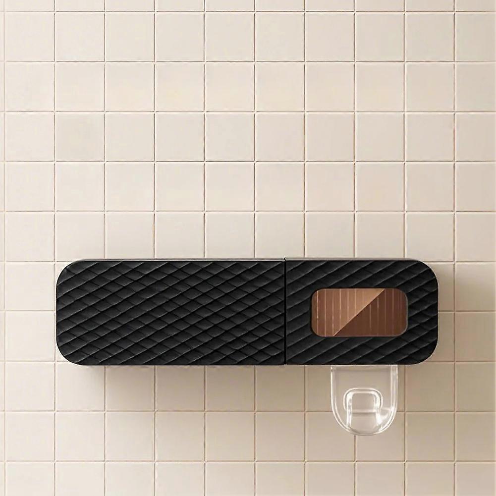 Toothbrush Holder Wall Mounted Automatic Toothpaste Squeezer Storage Rack Bathroom Accessories Toothpaste Dispenser A