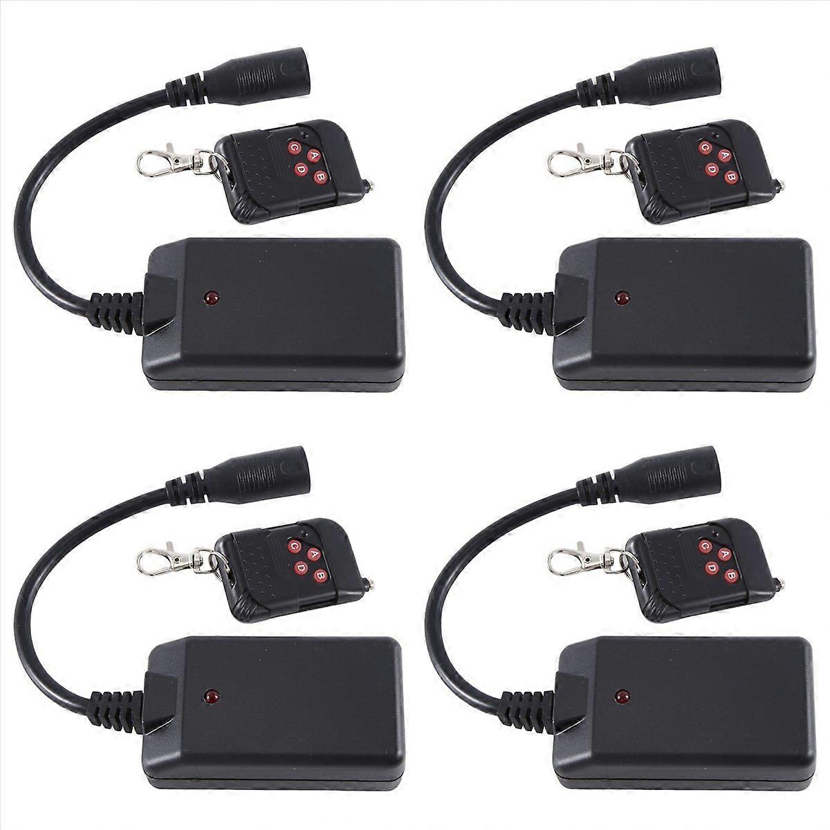 4X Portable 3 Pins XLR Wireless Remote Control Receiver for Smoke Fog Machine DJ Stage Receptor Fogg