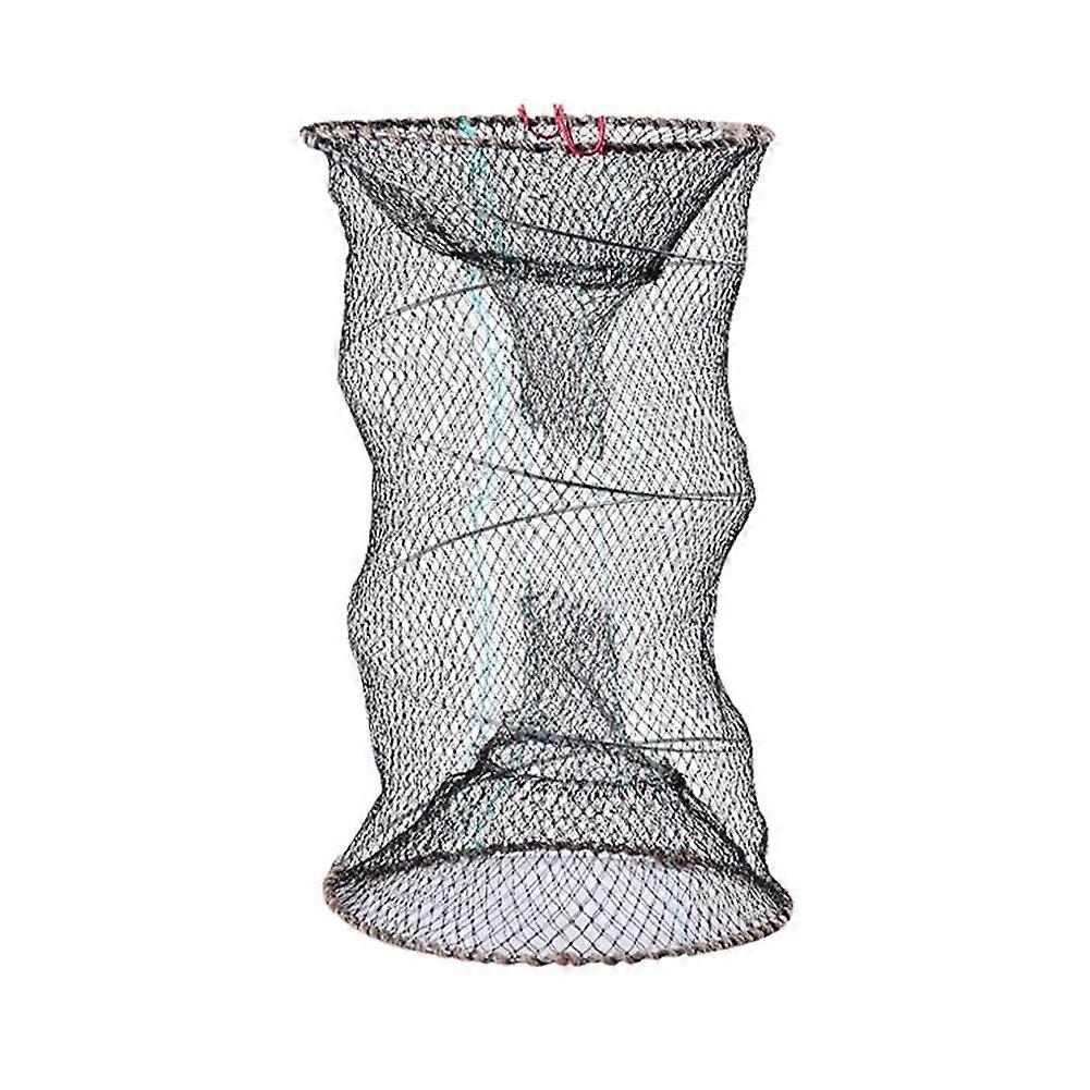 Foldable Spring Bait Cage Fishing Net Durable Galvanized Steel Easy to Use for Crabs Shrimp Eels Portable for Fishing