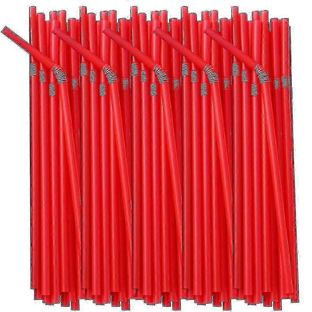 Extra Long, Bendy & Disposable Plastic Straws - 100/200/500 Pack for Party Use