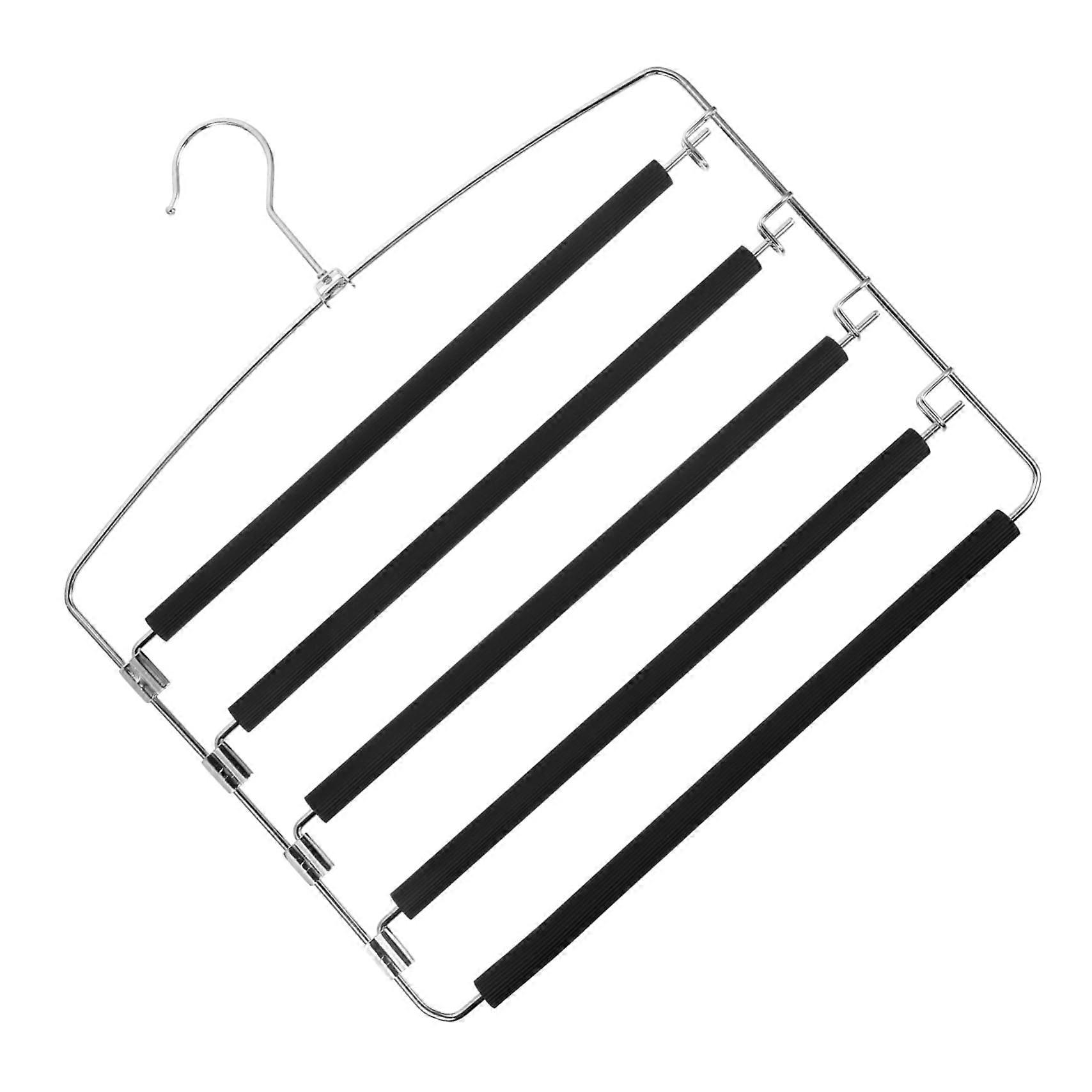 Pants Hanger Space Saving Closet Organizer for Jeans Trousers Skirts Multi Layer Wardrobe Storage