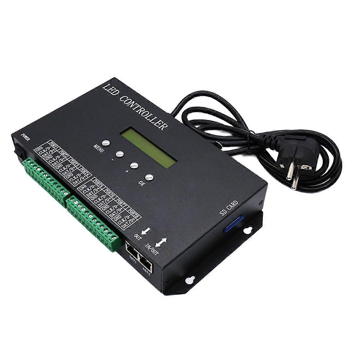 H807SA 8-Port RGB LED Strip Light Controller Supports Artnet Resolume WS2811 WS2812 Pixels LED Ligh