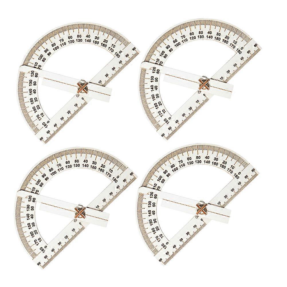 Angle Measure Tool Wood Ruler for DIY Projects 4Pcs Educational Kids Kit