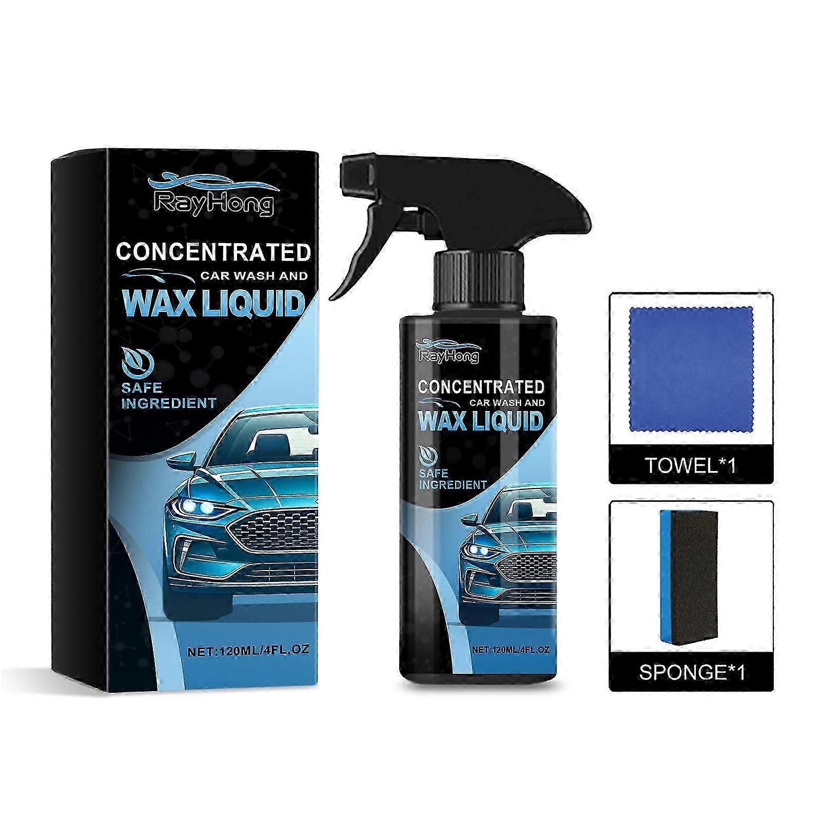 120ml Car Wash & Wax Liquid is highly concentrated