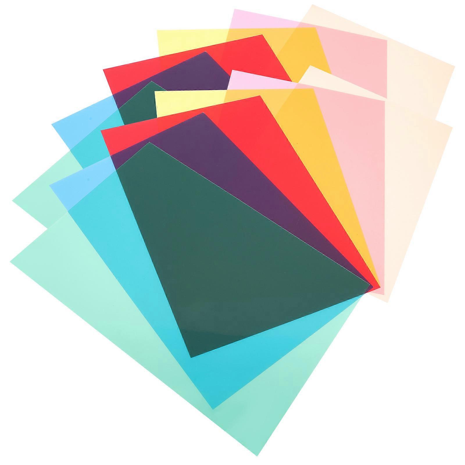 12pcs Reading Cards Colored Overlays Bookmark Guided Highlight Tracking Rulers Reading Strip