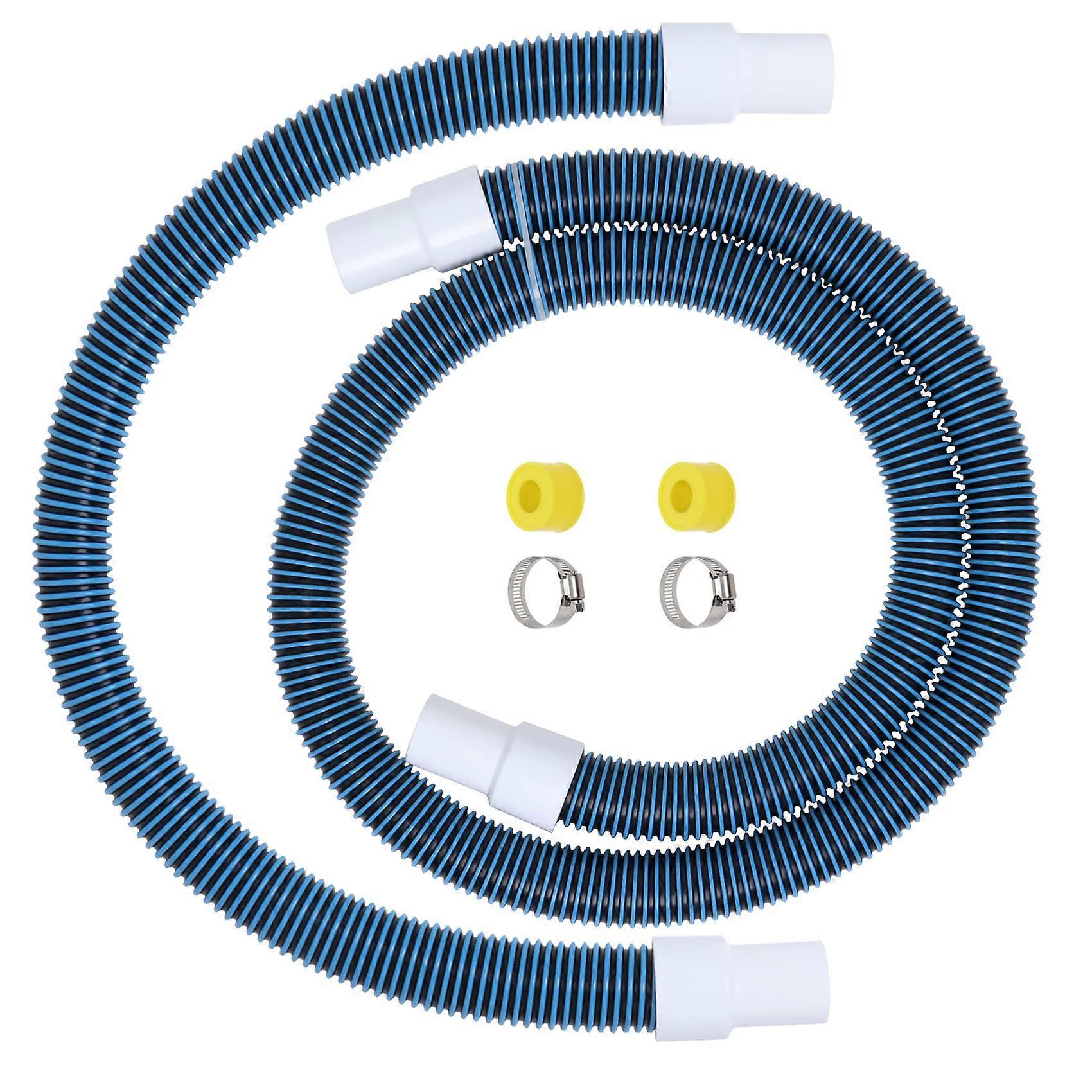 Swimming Pool Filter Hose 1.5 Inch for Above Ground Pools with HeavyDuty Clamps 3ft 6ft 2 Set
