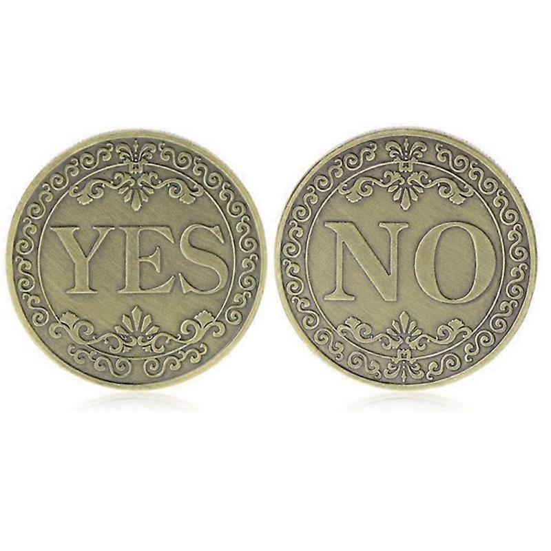 YES or NO - Metal Commemorative Coins, Magic Toy Coins, Coin Tossing Patterns, Collectible Coins, Crafts