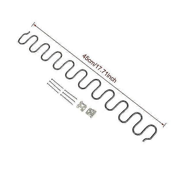 Replacement springs for sofa, spring with clips, 45/50/60/65/70 cm long 45cm