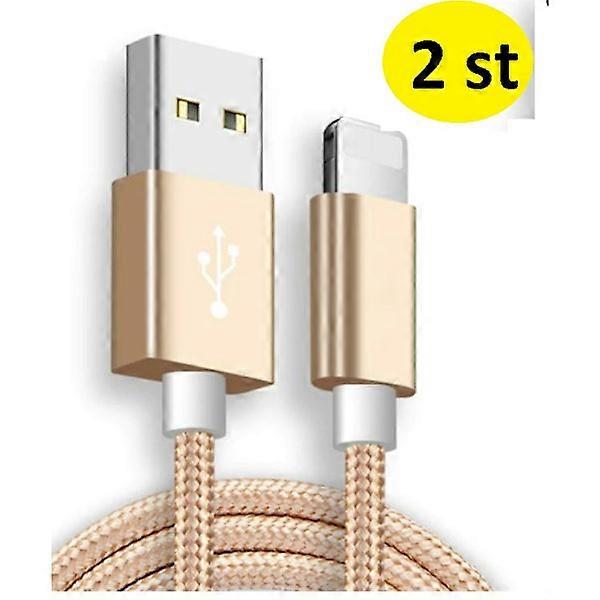 2 pcs long 3m compatible with iphone cable gold