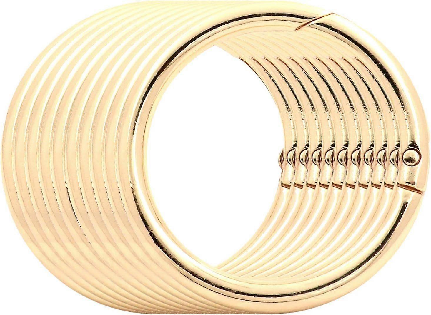 1-1/2'' Round Spring Gate O-Ring Clasp Push Snap Hook Belt Hardware Loop, for