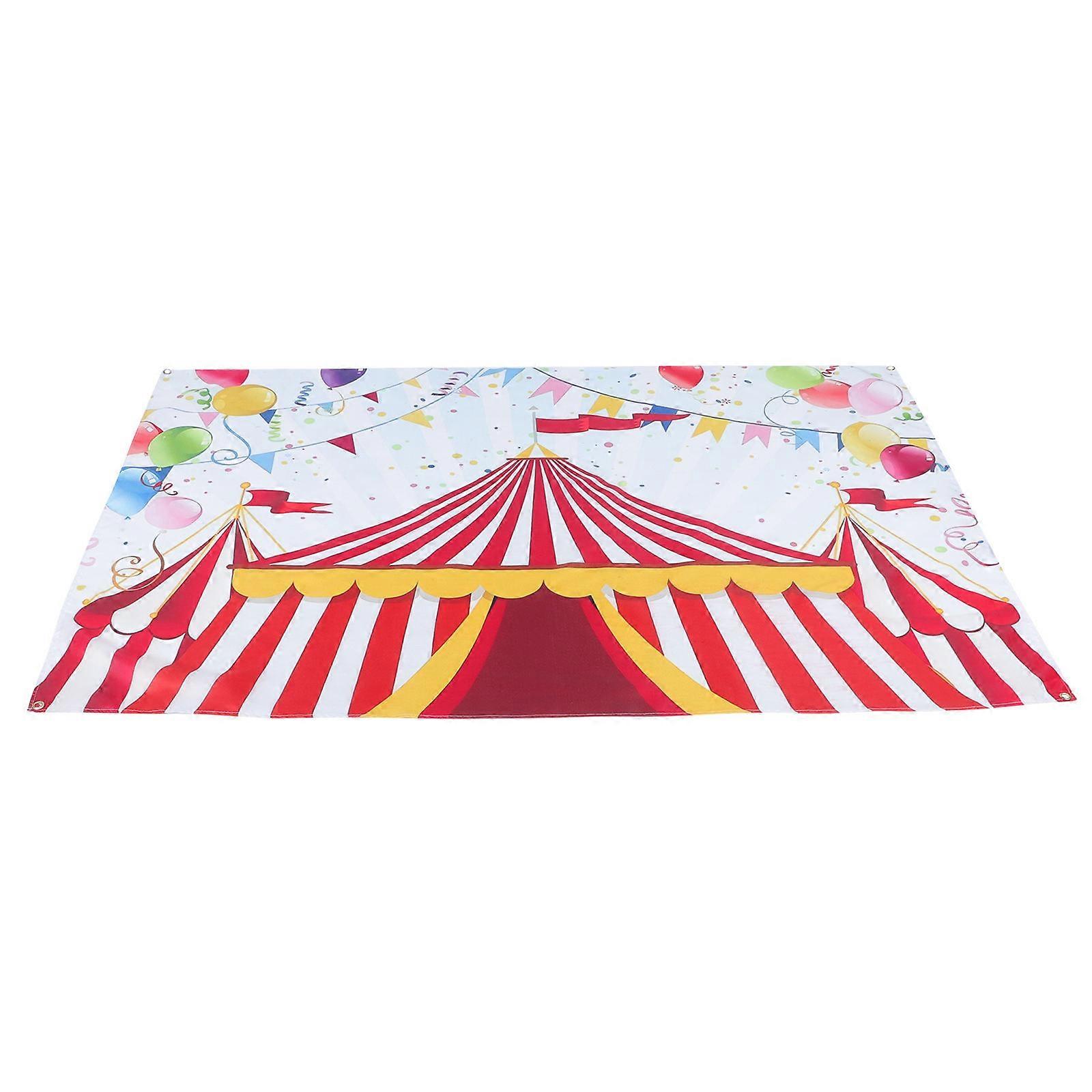 3D Design Carnival Party Backdrop 2Pcs Colorful Photography Props For Photo Shoot And Event Decoration