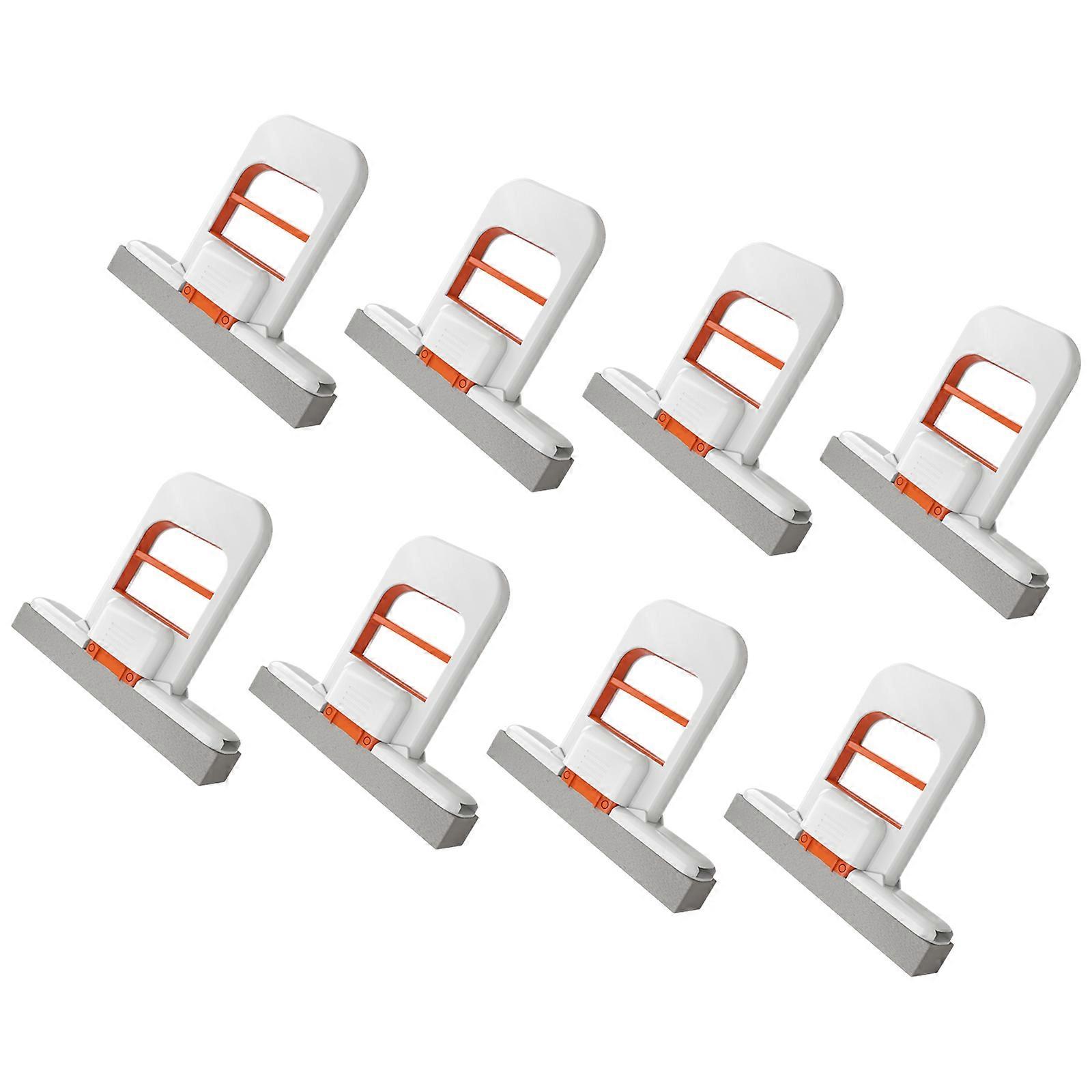 8pcs High Absorption Microfiber Mini Mops for  Stain Removal and Quick Liquid Absorbing Desktop Cleaning Tool Multicolor