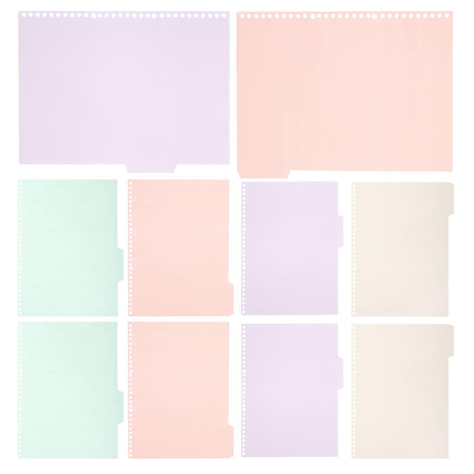 Assorted Color Small Notebook with Tabs Spiral Notebook for Office 3Pcs