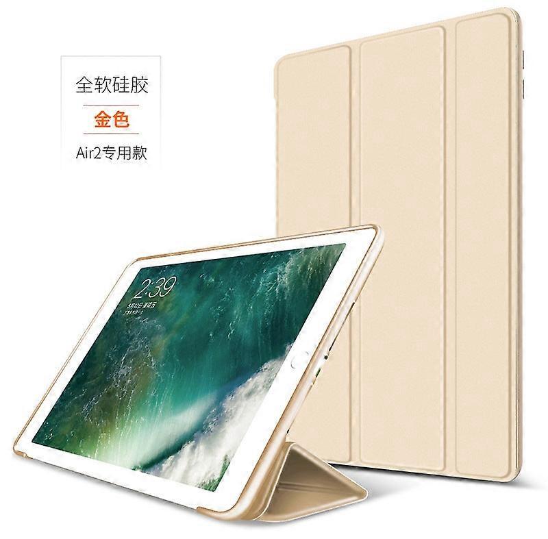 Stylish Case For Ipad Air/air2 Gold Silicone Soft