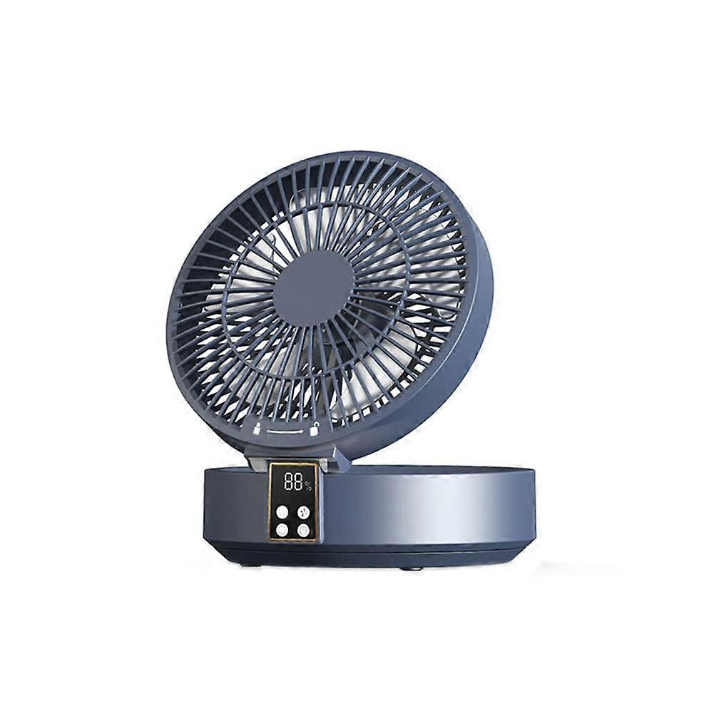 Wall Mounted and Desktop Fan with Remote Control, Quiet LED Light, 3Speed Adjustable Cooling