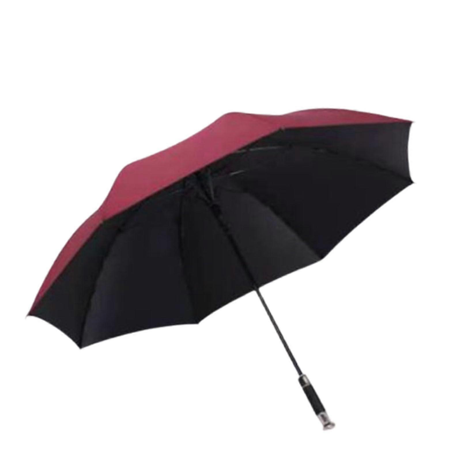 Large Windproof Golf Umbrella with Double Canopy, Automatic Open, Extra Large Coverage, Wine Red Ref: 3403