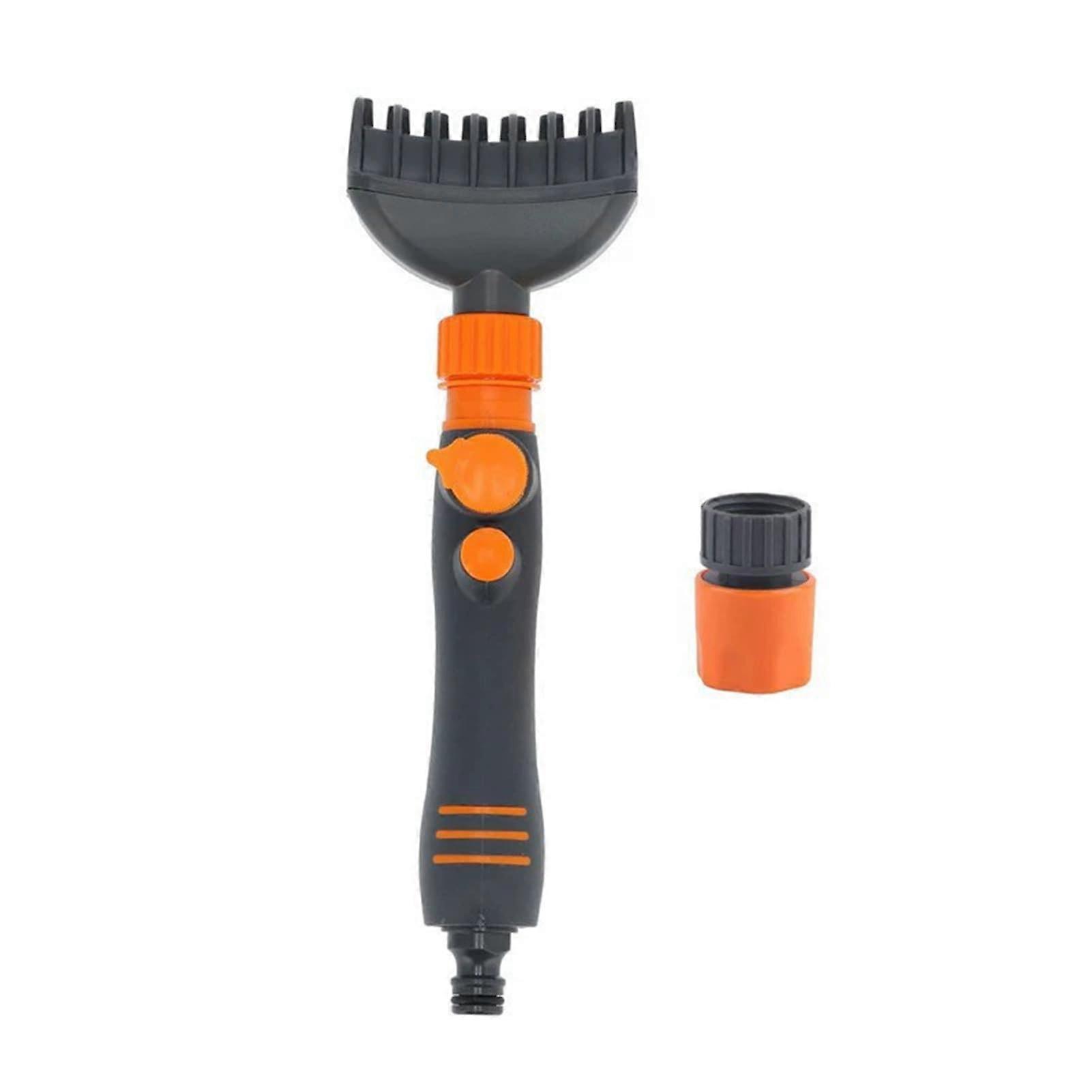 Pool Filter Cleaning Tool with ABS Hose Connector, Handheld Brush for Efficient Cartridge Cleaner