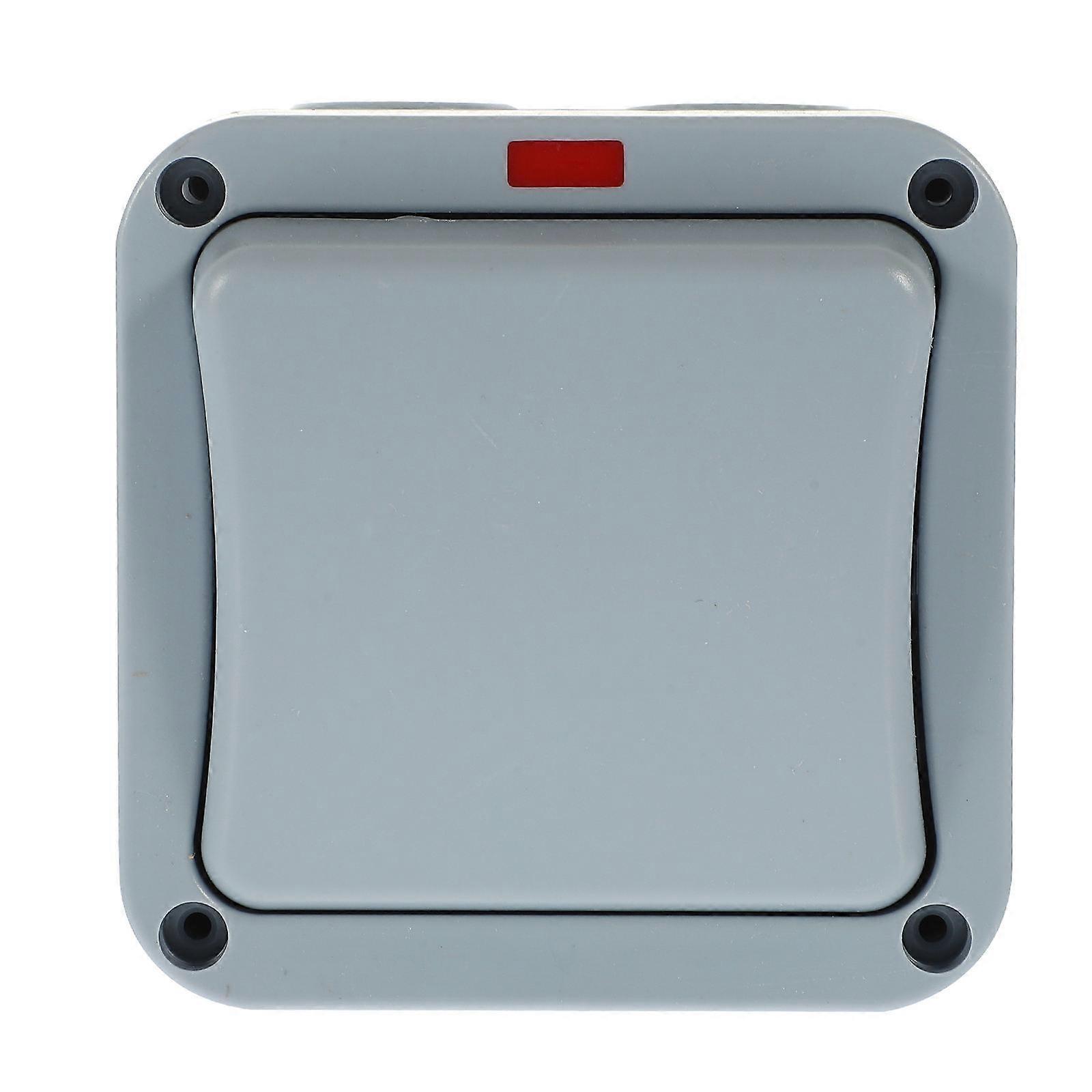 Outdoor Waterproof Light Switch Button for Garden Use Grey