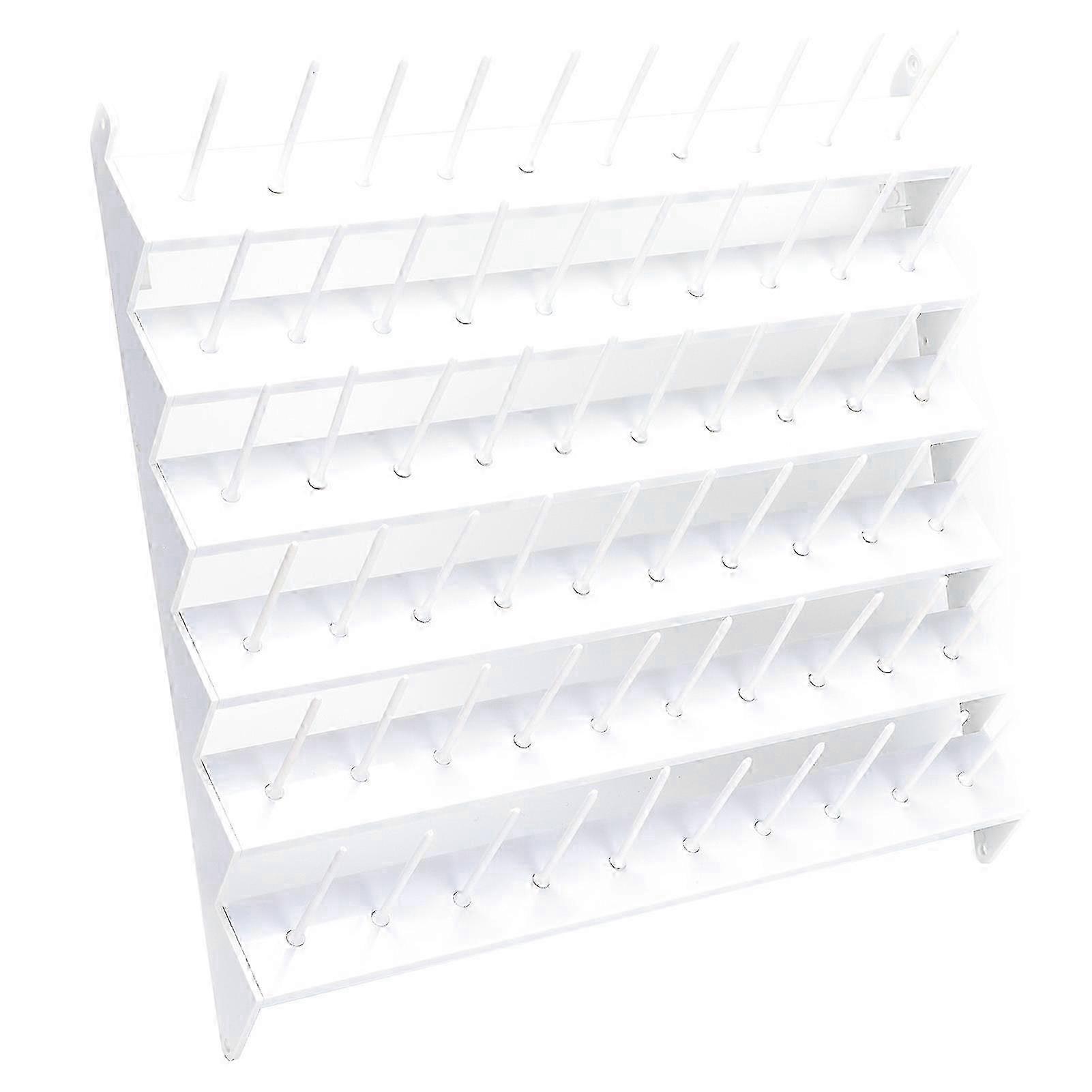 Plastic Thread Rack Table Sewing Accessory with 60 Spools for Universal Overwrapping Machine 25-26