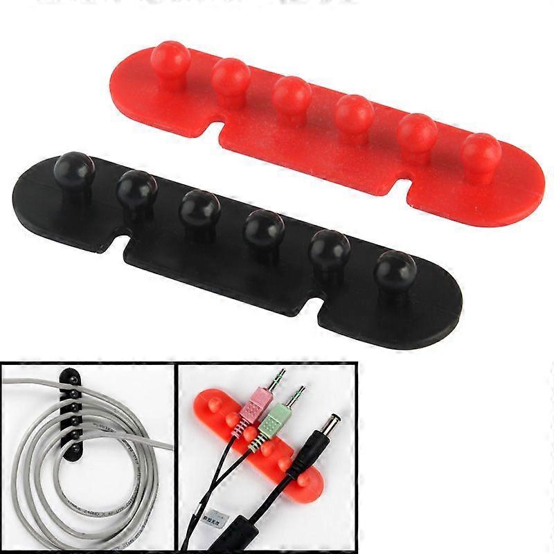 Wire Cable Adhesive Plug Holder (Pair), Random Color Delivery