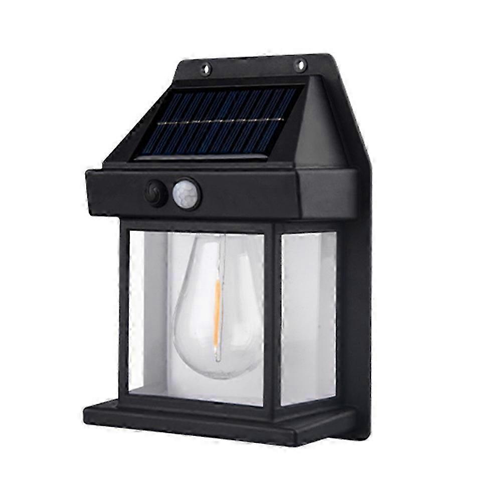 Solar Motion Sensor Light Outdoor IP65 Waterproof LED Wall Sconce with Dusk to Dawn Control