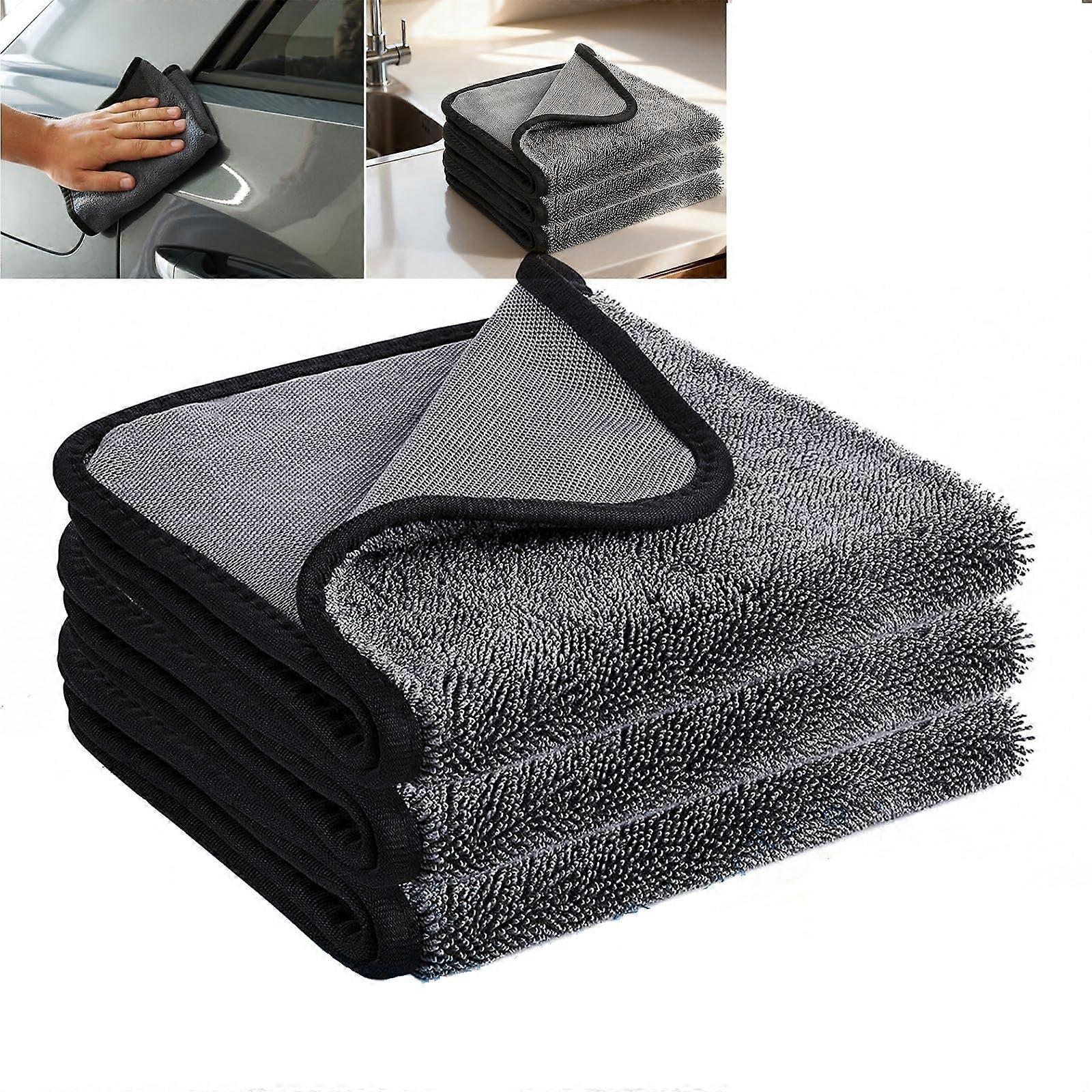 Bath Towels and Microfiber Cleaning Cloths, Quick Dry MultiSurface for Bathroom, Spa, Car, Windows