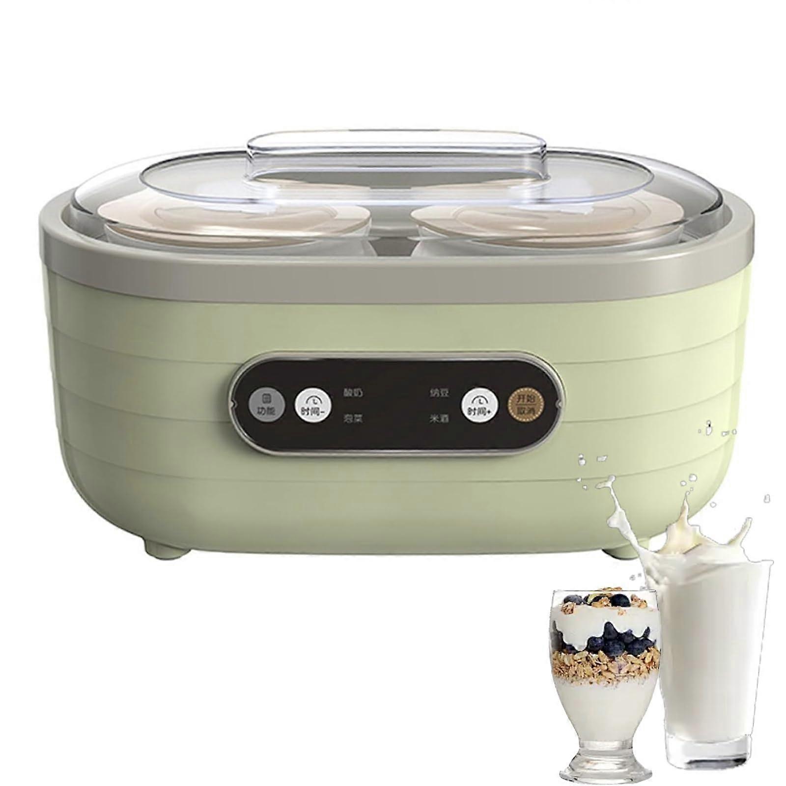 Greek Yogurt Maker with LED Display and Timer, Adjustable Fermentation, MultiFunction Heating