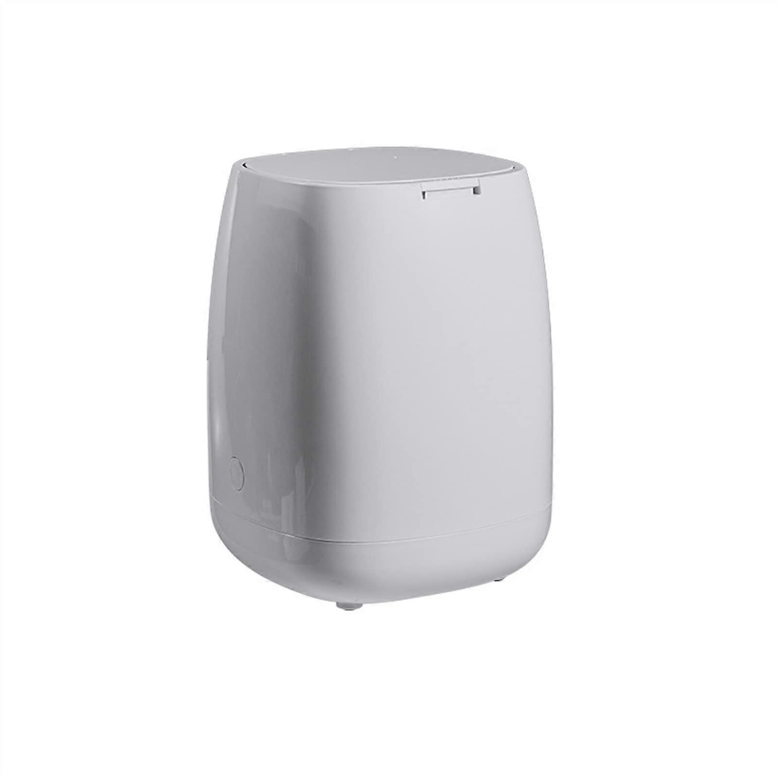 Slim Bathroom Trash Can with Lid, Narrow Garbage Bin for Small Spaces, Touch Button, Easy Clean