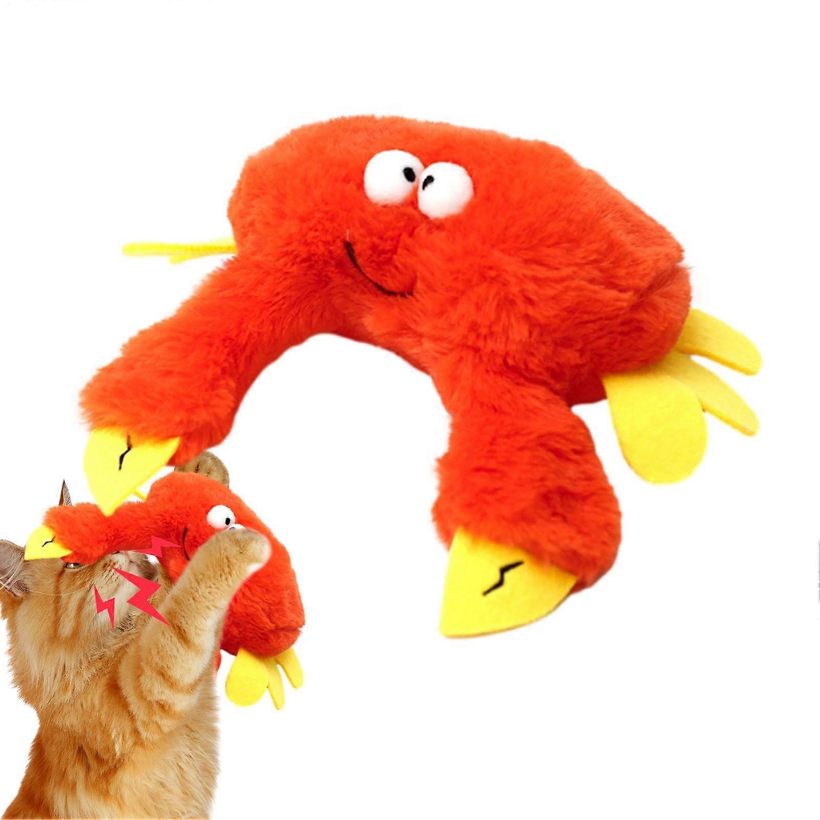 USB Rechargeable Interactive Cat Toy with Catnip, Realistic Flapping Bird, Plush and Washable