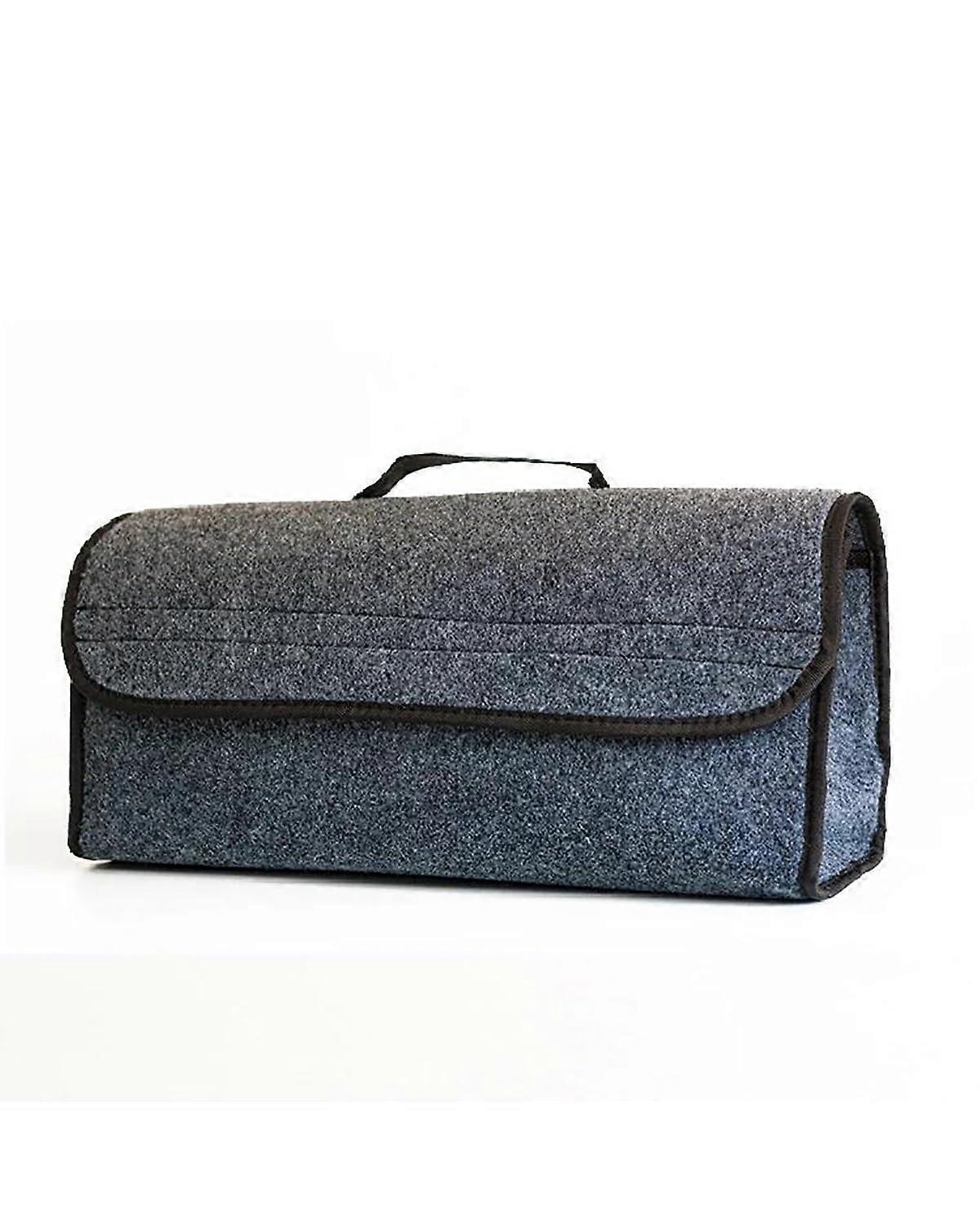 Large Capacity Foldable Leather Car Trunk Organizer Box for Multiuse Tool and Accessory Storage