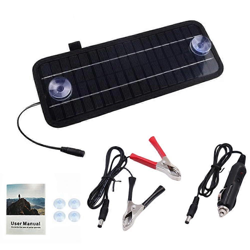 12V 20W Solar Panel Charger with Blocking Diode for Car and Motorcycle Battery Maintenance