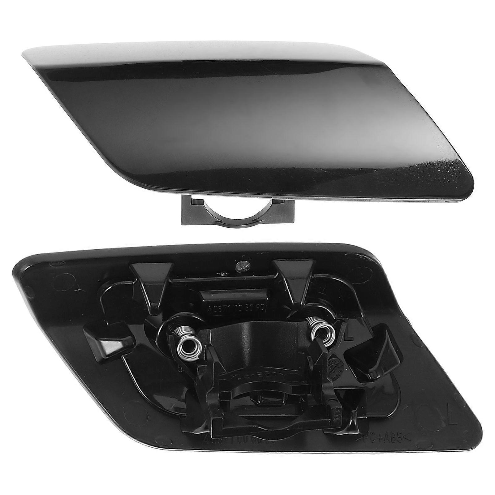 2pcs Headlight Washer Cover Cap Replacement Front Left And Right Headlight Washer Covers