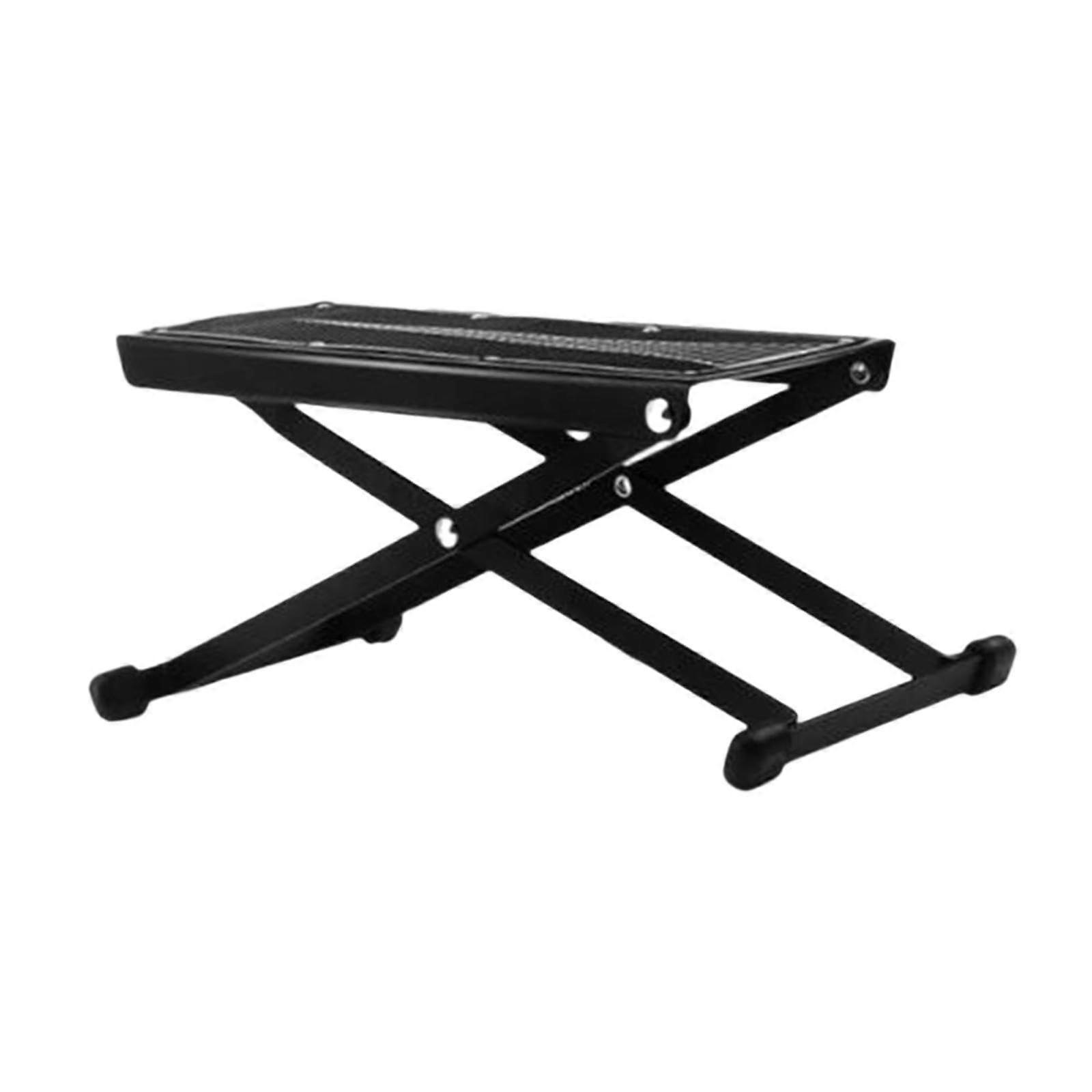 Adjustable Guitar Foot Stool with SixLevel Height and NonSlip Base, Foldable Stand for Classical Guitar