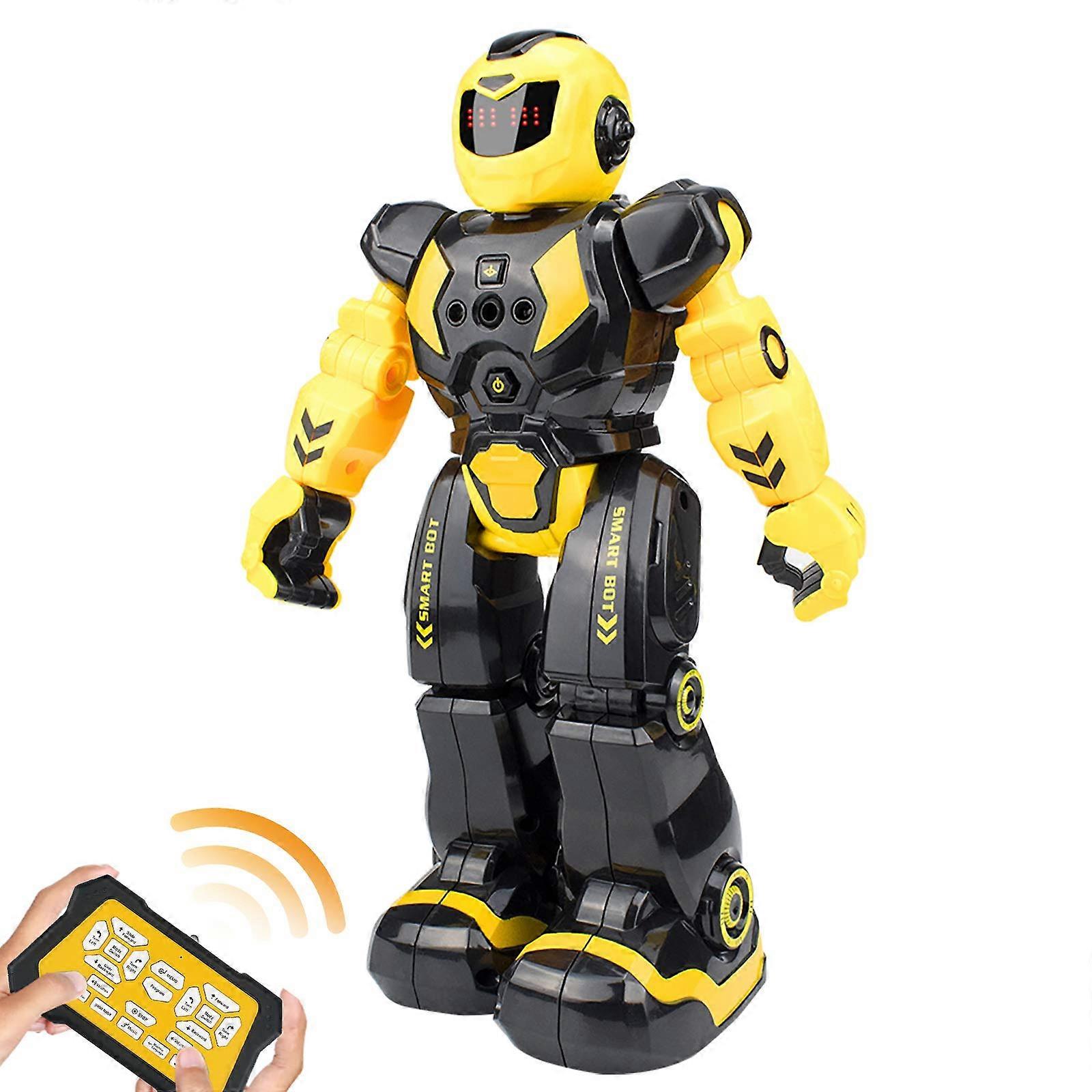Smart Programmable RC Robot Toy with Gesture Sensing, Singing and Dancing Features, Remote Control for Kids