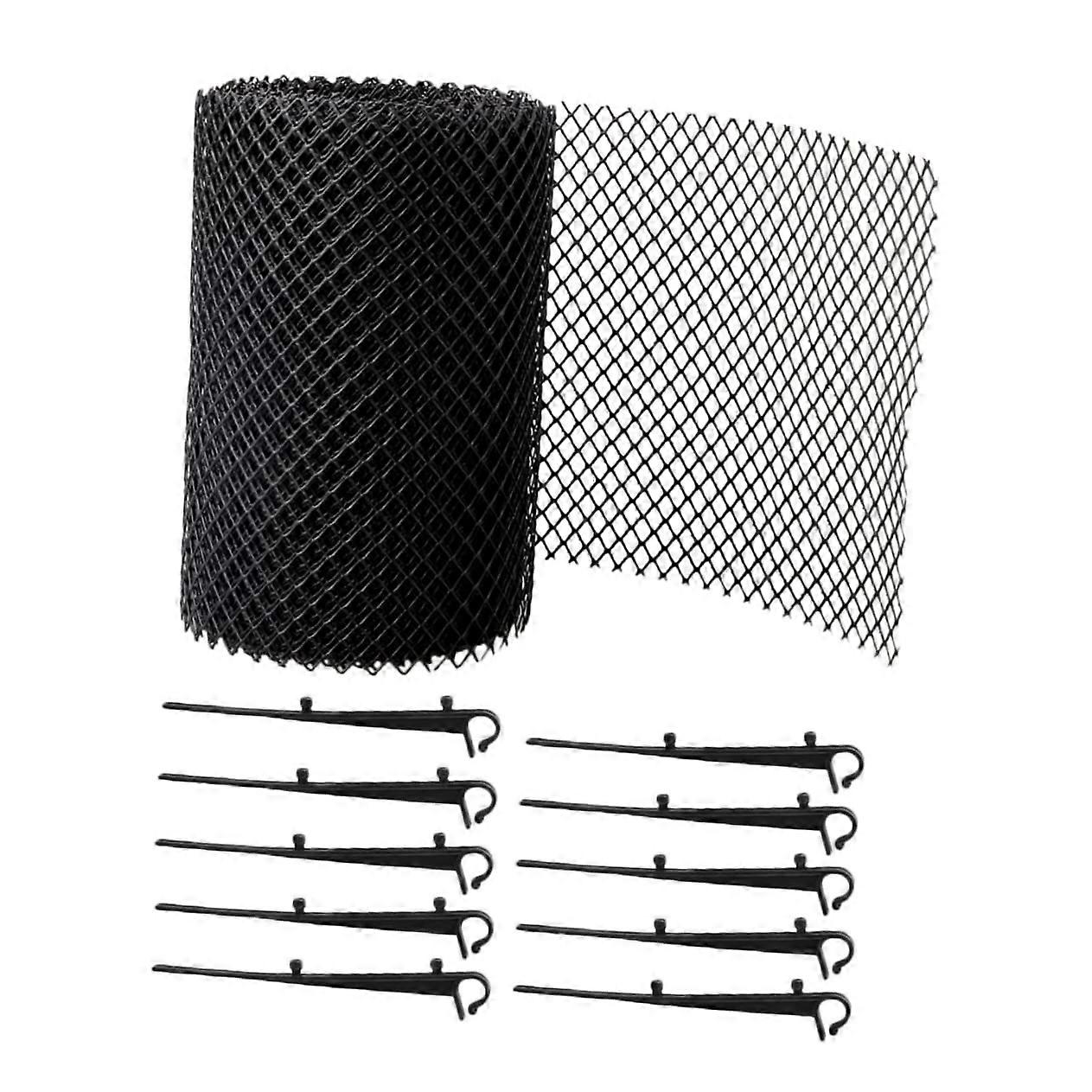 Gutter Guard Plastic Mesh Leaf Protector Prevents Clogs Easy CuttoFit Courtyard Drain Cover