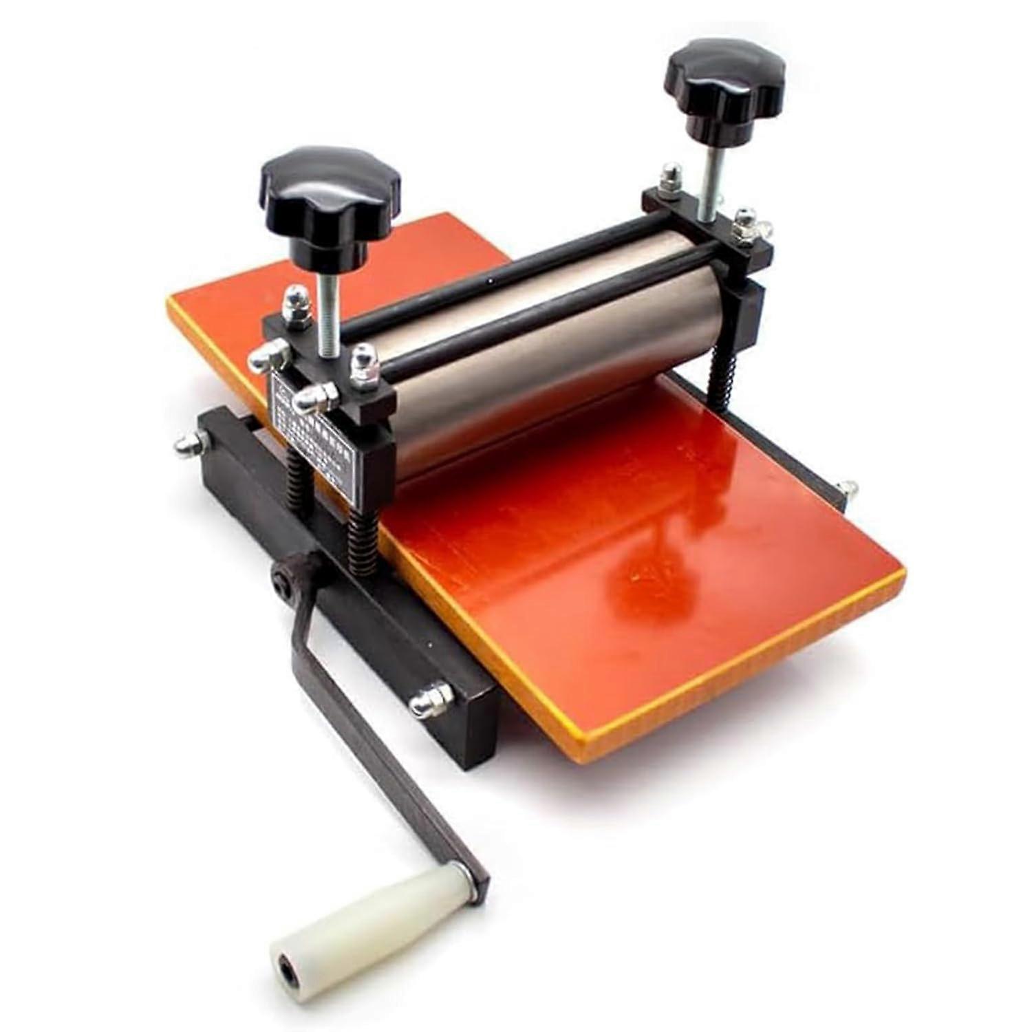 Printmaking Press with Uniform Pressure Control, Manual Etching Press, 16CM Width, Adjustable Roller