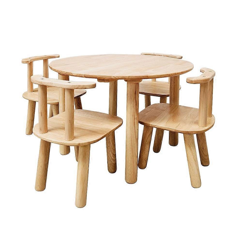 A Round Table And 4 Chairs Dining Tables