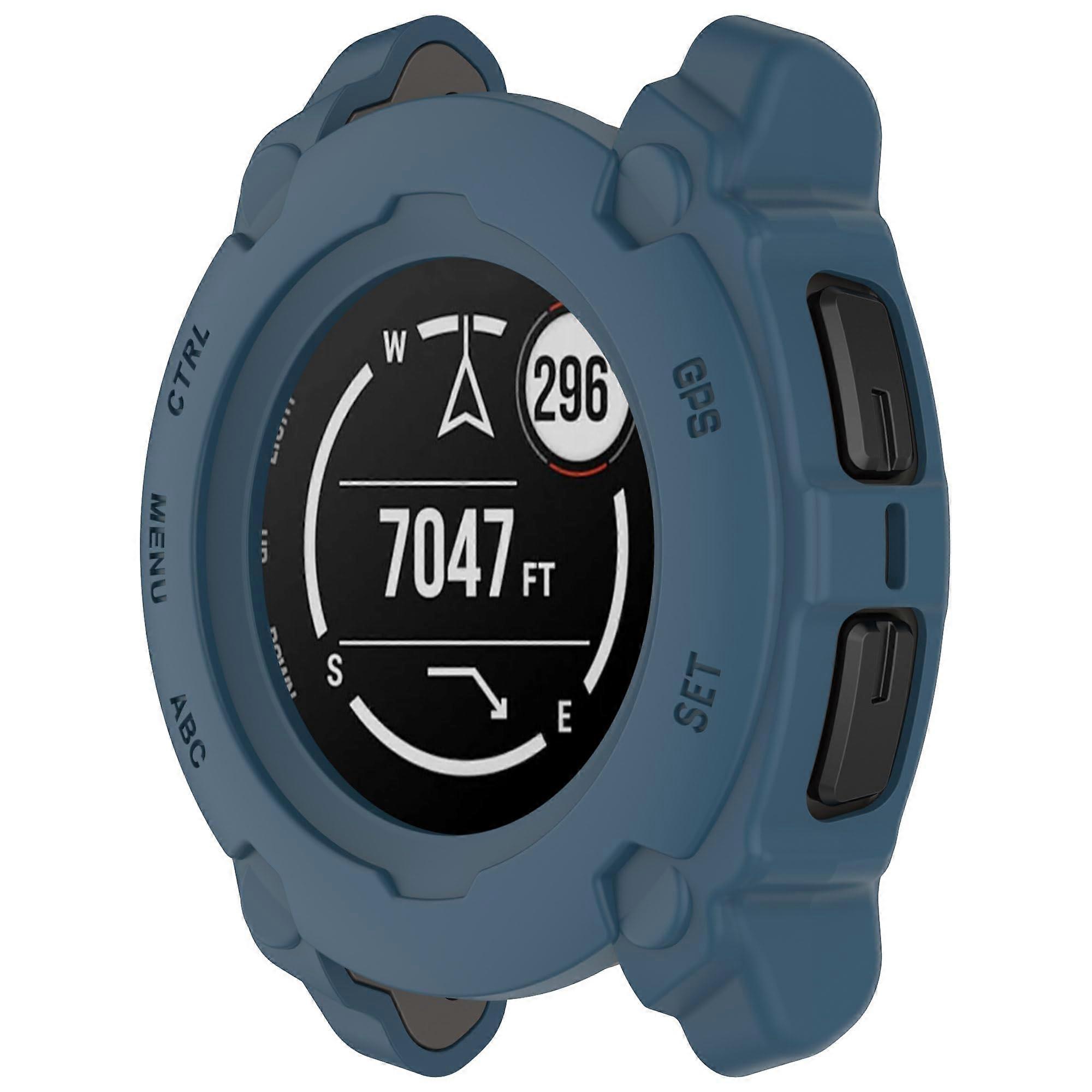 Blue Protective Case Cover with Exact Fit and Quick Installation for Garmin Instinct E 40mm