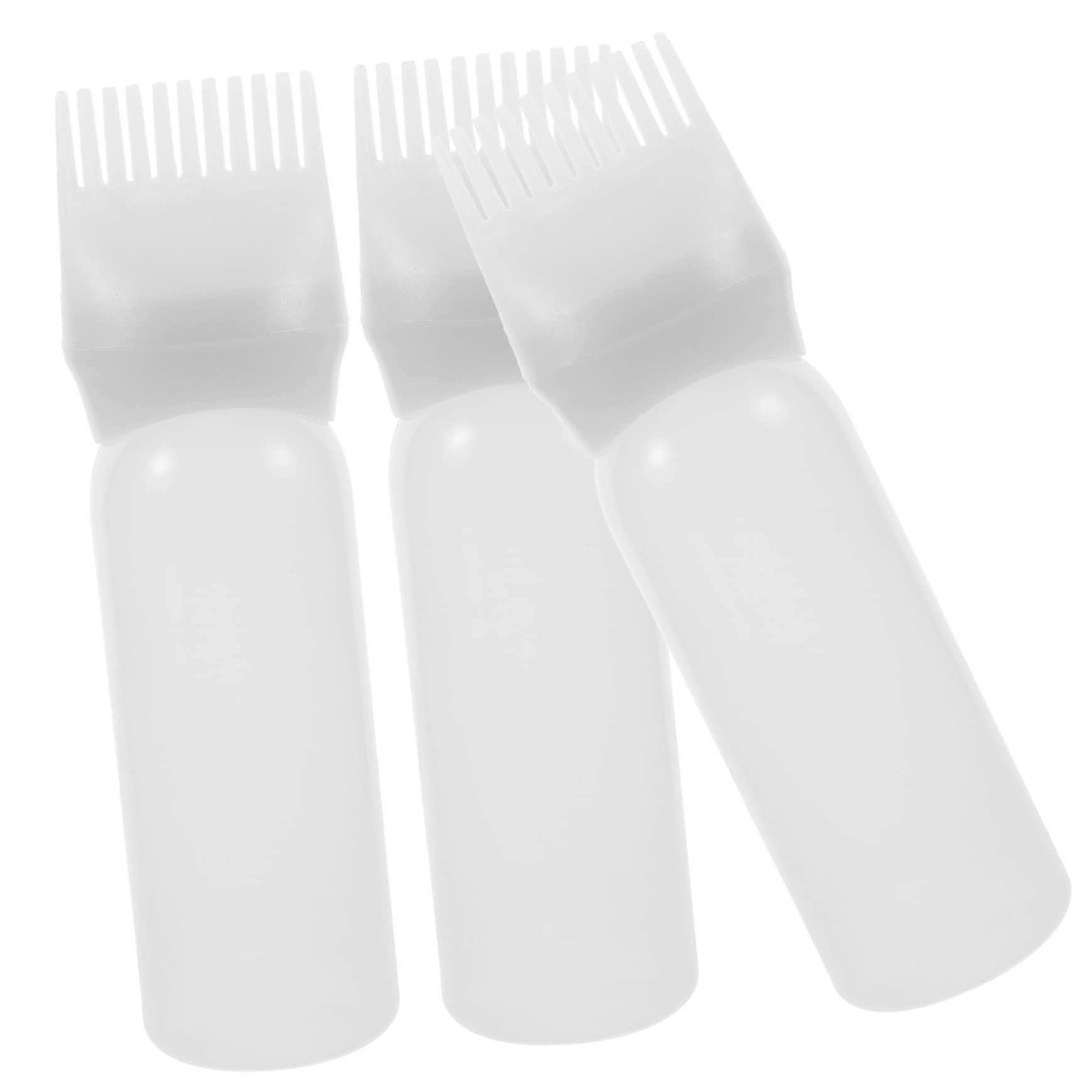 Root Comb Applicator Bottle Set for Precise Root Application and Even Hair Dye or Oil Distribution