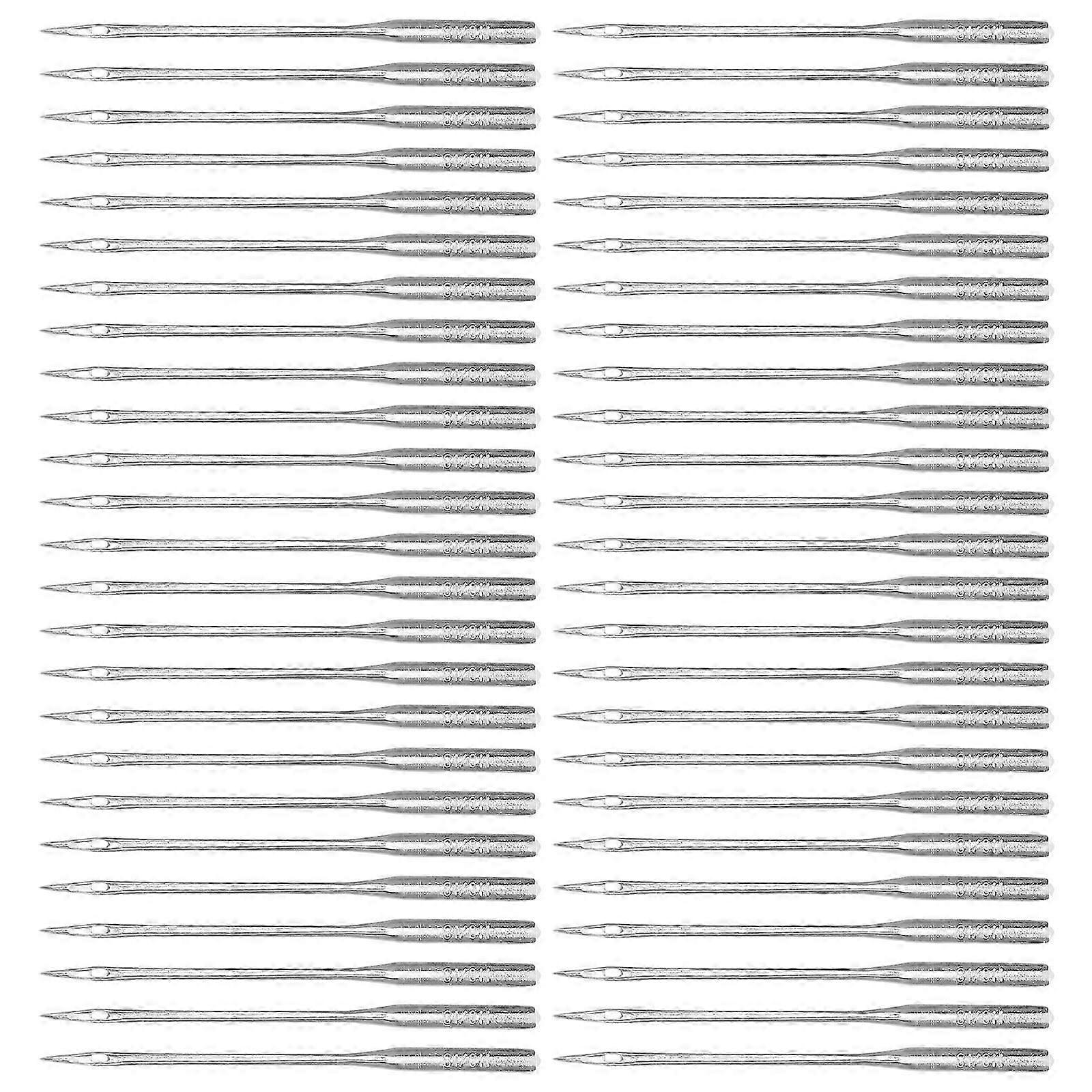 150 silver heavy-duty sewing machine needles for home use