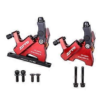 ZTTO hydraulische schijfremklauwen CNC vlakke montage fiets olieschijf FM-adapter voor 140/160 mm fietsremrotor rood