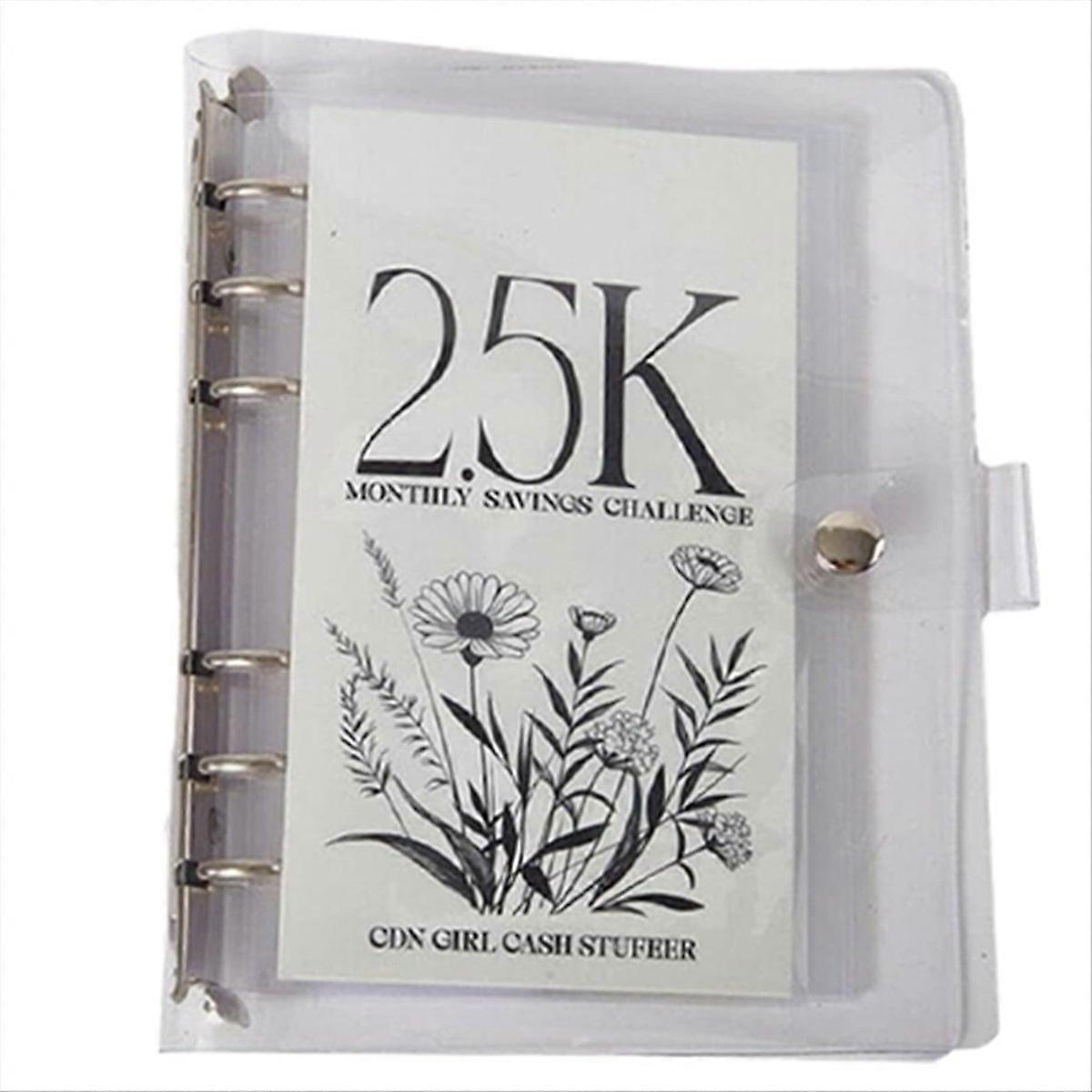 12-Month Envelopes Money Saving Challenge Binder, 2.5K